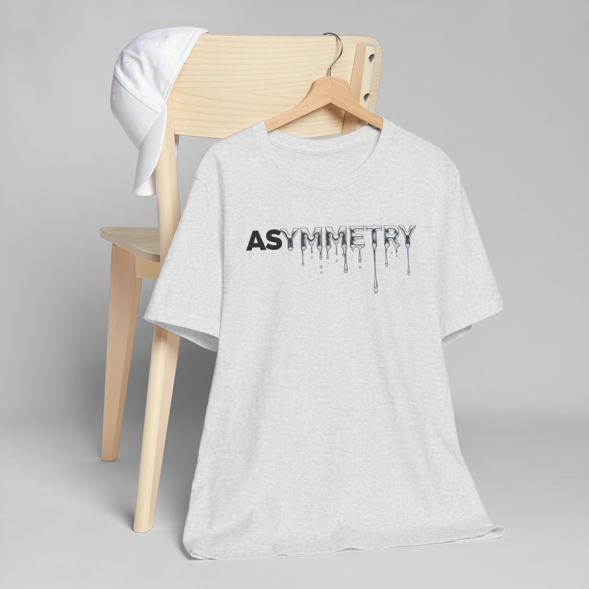 Asymmetry Drip Graphic T-Shirt