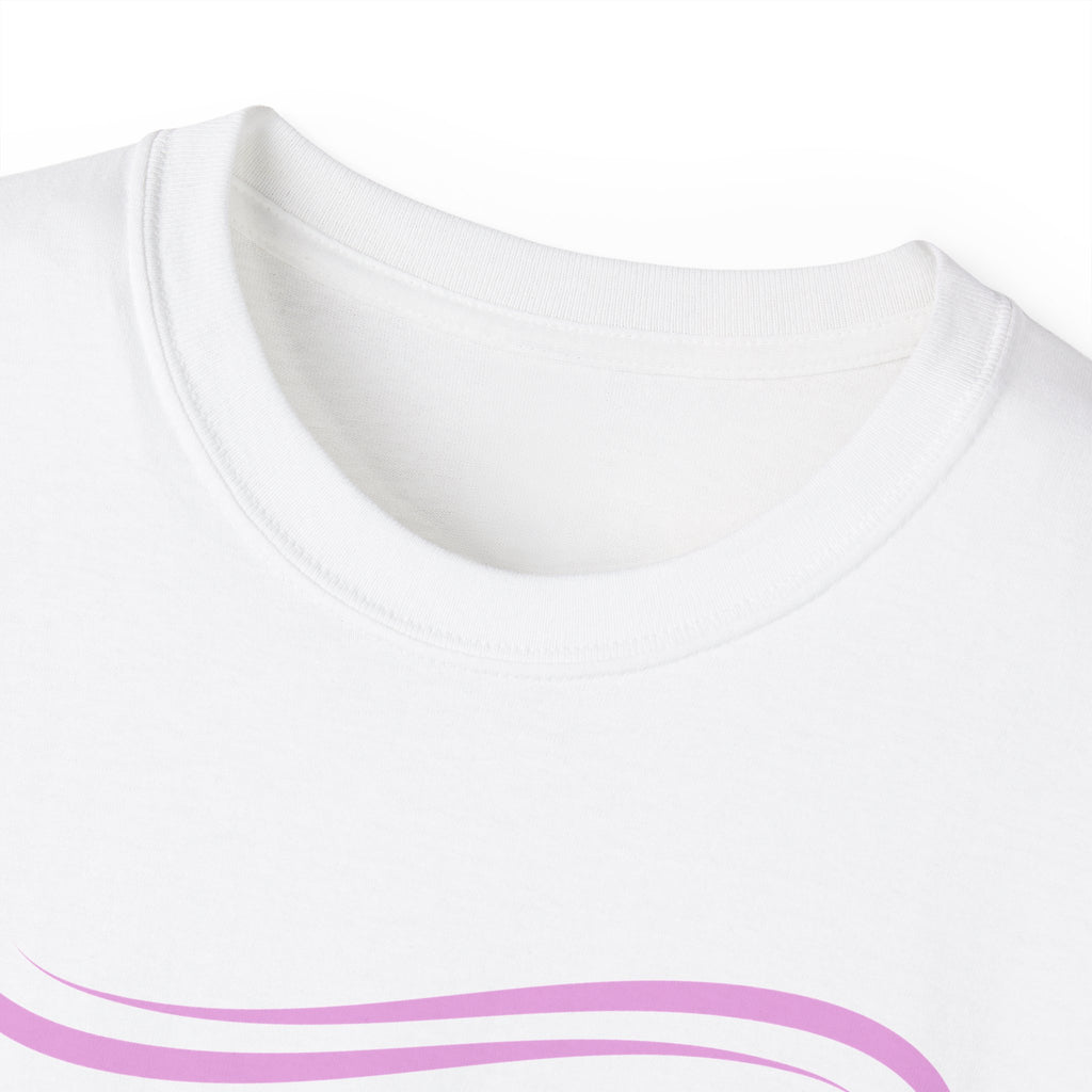 Retro Pink Accent Graphic Tee