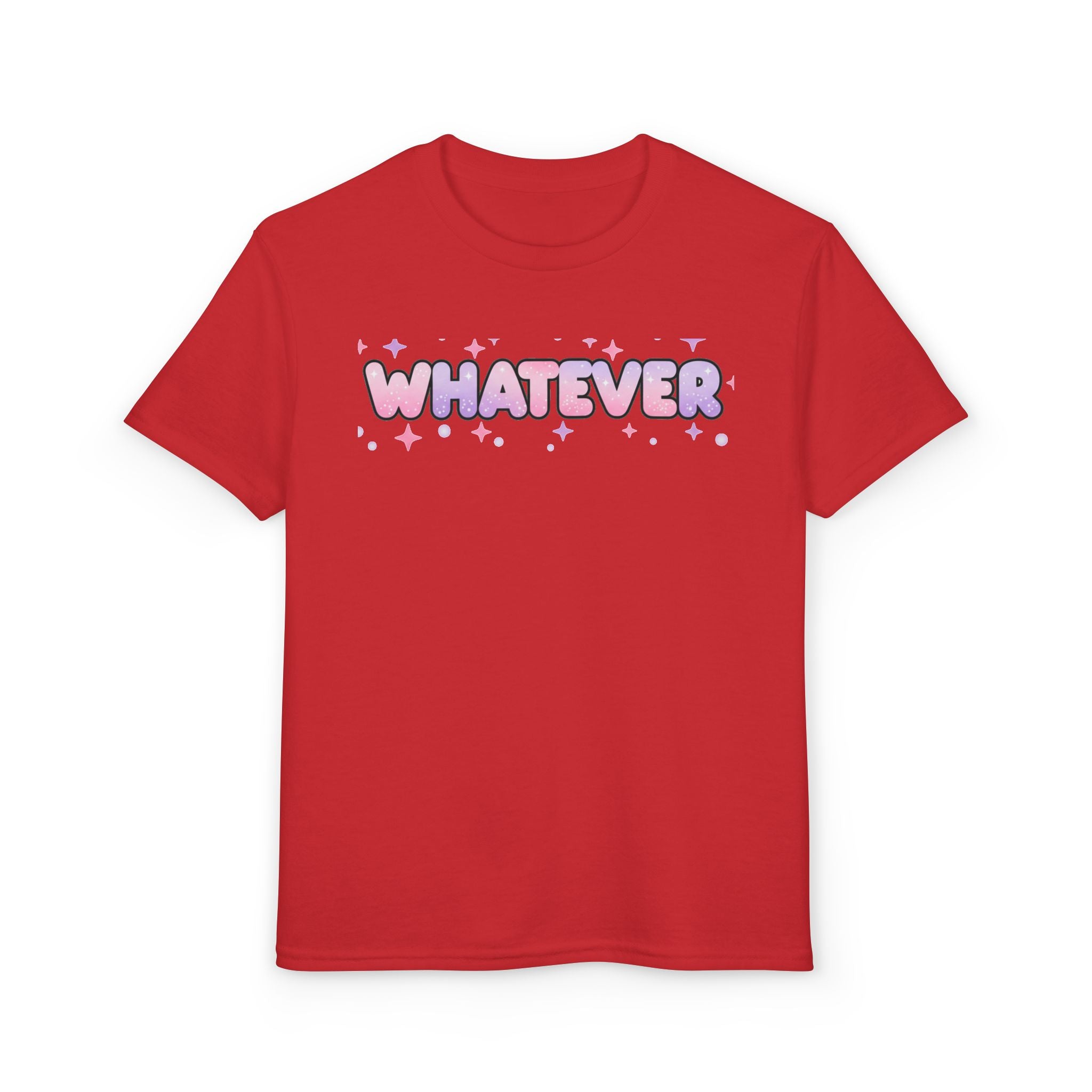 WHATEVER Pink Sparkle Youth Tee