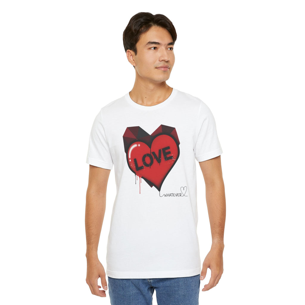 Love Graffiti Heart T-Shirt — 'LOVE' Dripping Street Art Tee