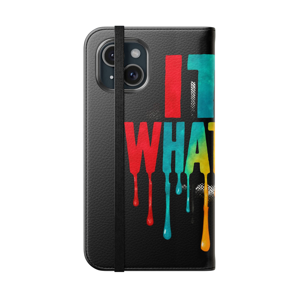 Rainbow Drip Flip Case