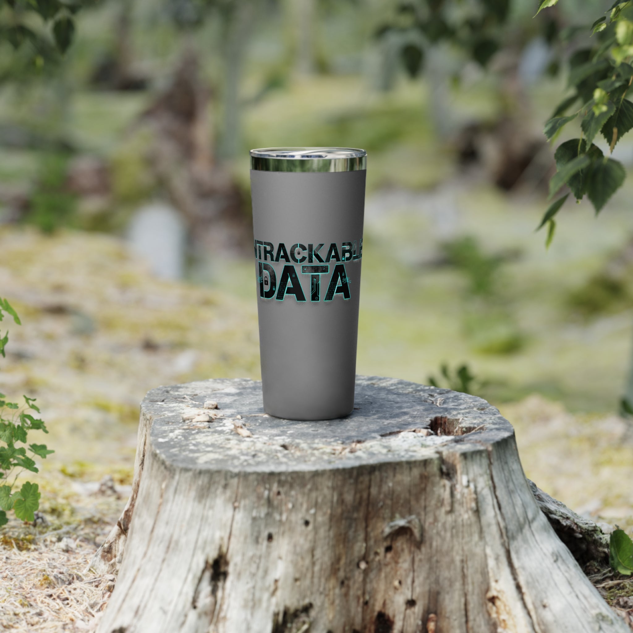 22oz Insulated Tumbler – ‘Untrackable Data’ Tech Matte Travel Cup