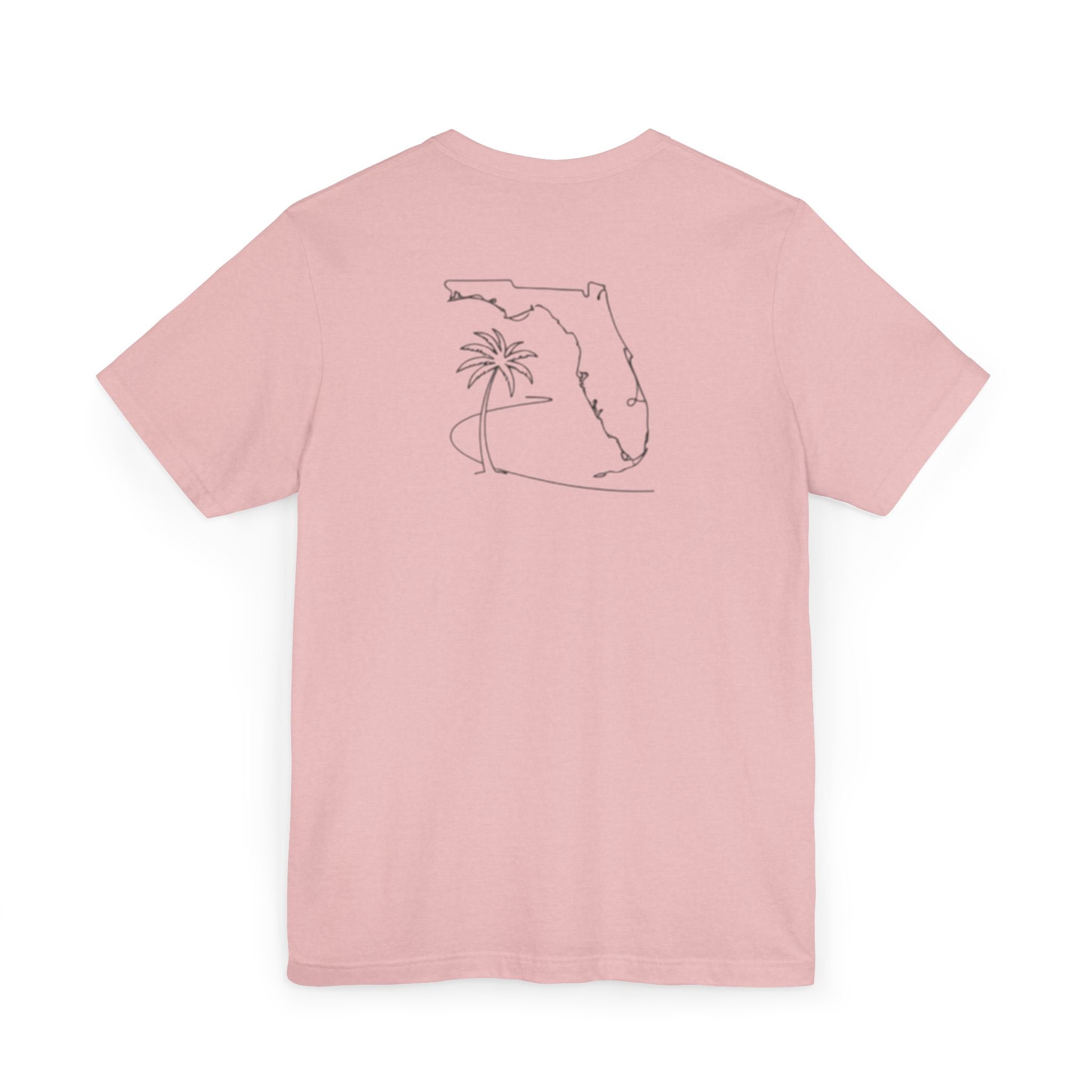 Florida Palm Tee — Minimal State Outline T-Shirt
