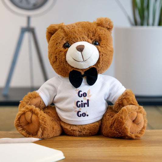 Go Girl Go Teddy Bear with T-Shirt