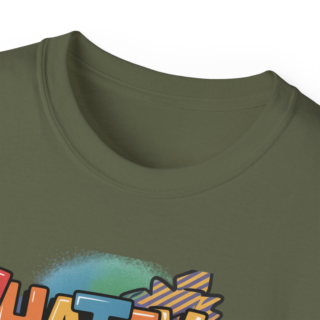 Whatever Forever Graphic Tee — Retro Rainbow Casual T‑Shirt