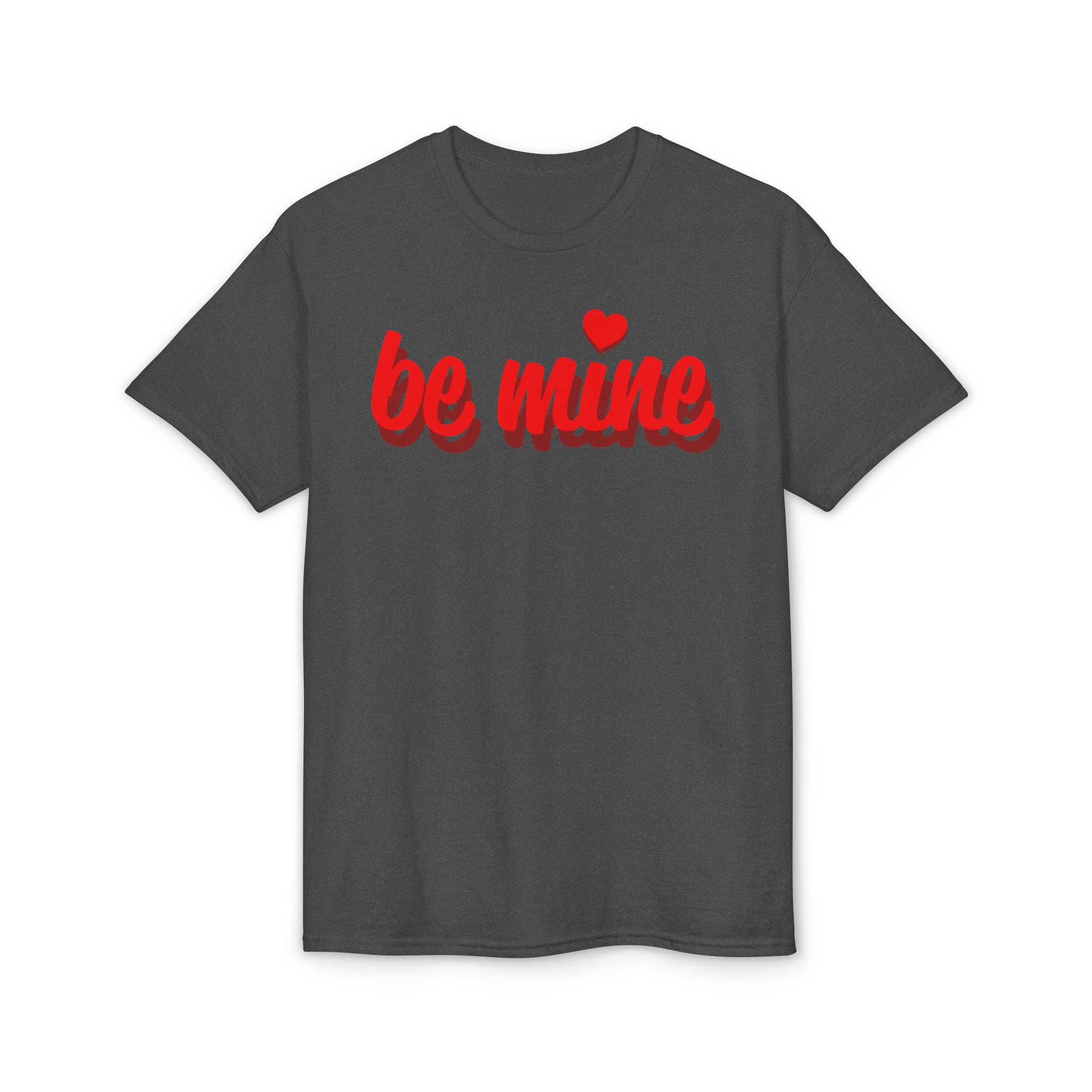 Be Mine Valentine T-Shirt — Red Script Heart Valentine's Day Tee