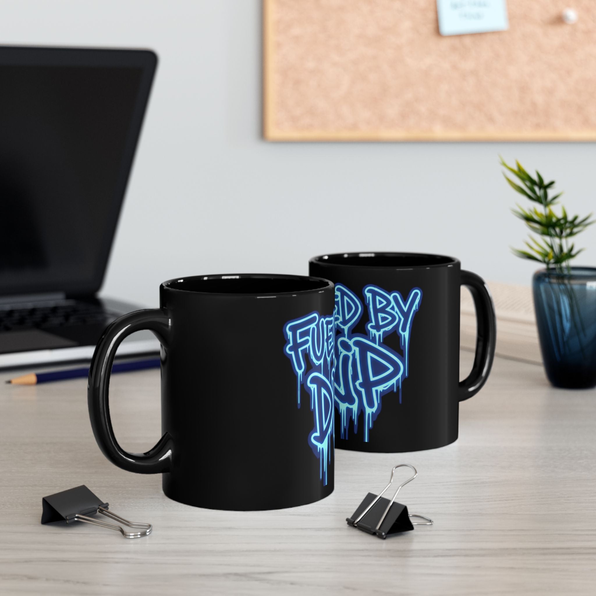 Fueled By Drip Black Mug (11oz/15oz)
