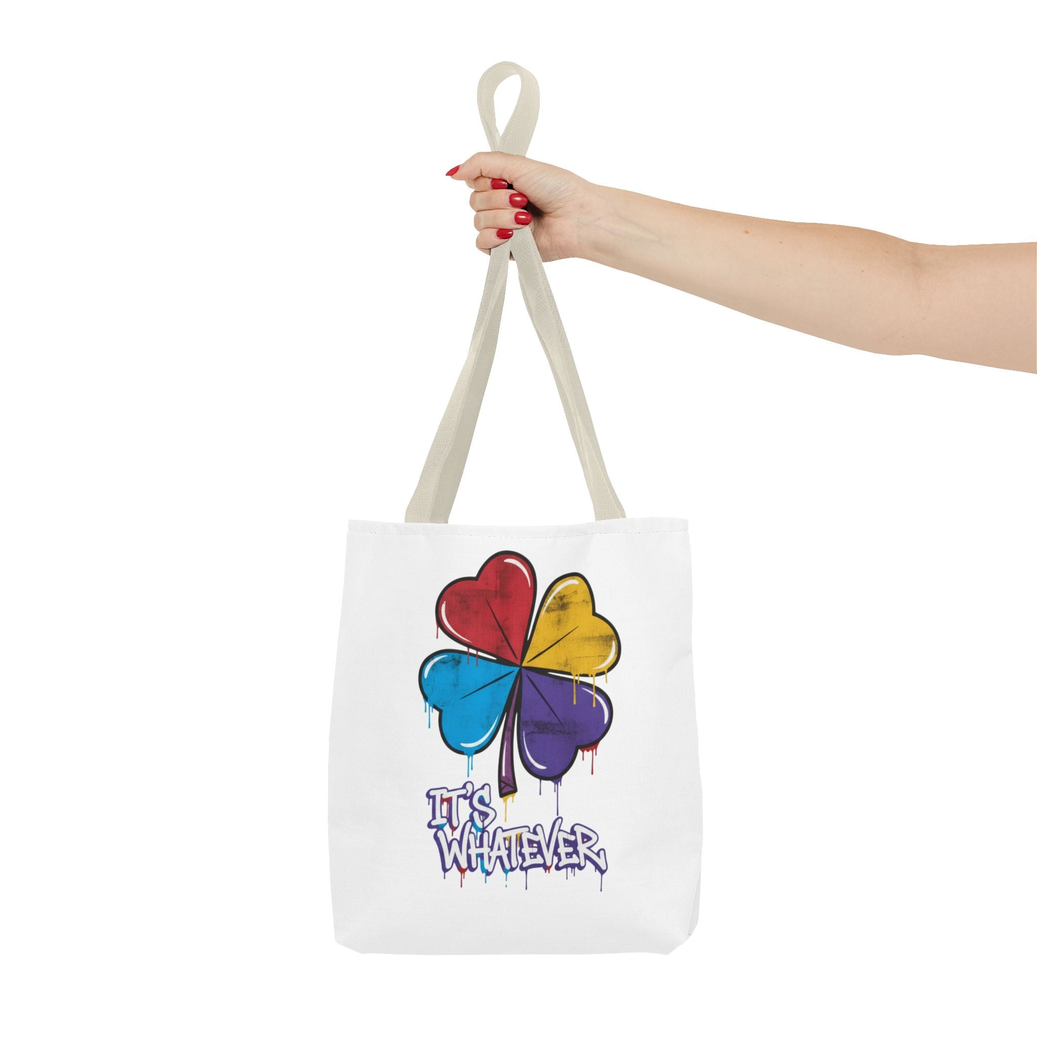 Rainbow Drip Graphic Tote Bag
