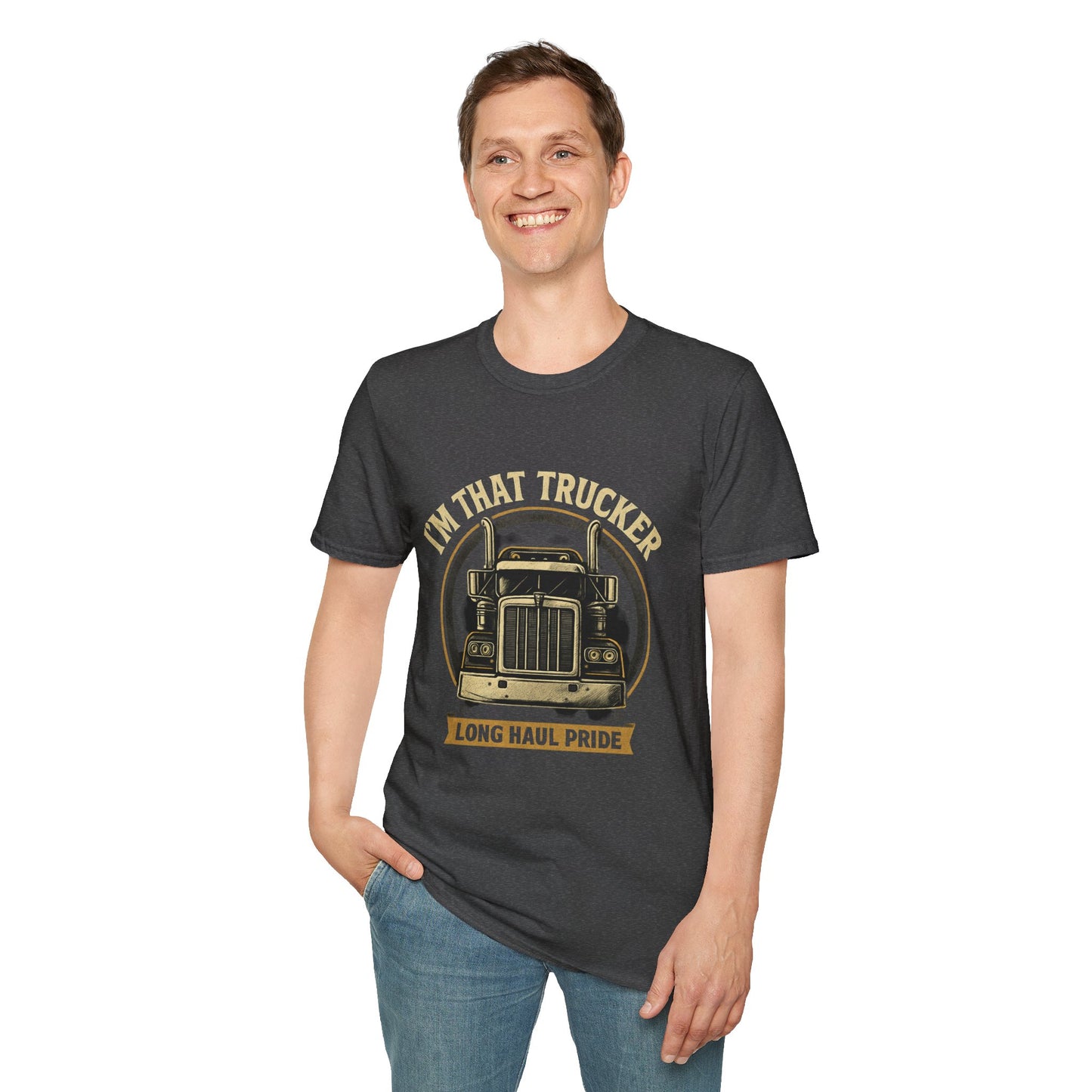 Long Haul Trucker Pride T-Shirt - Unisex Softstyle Tee