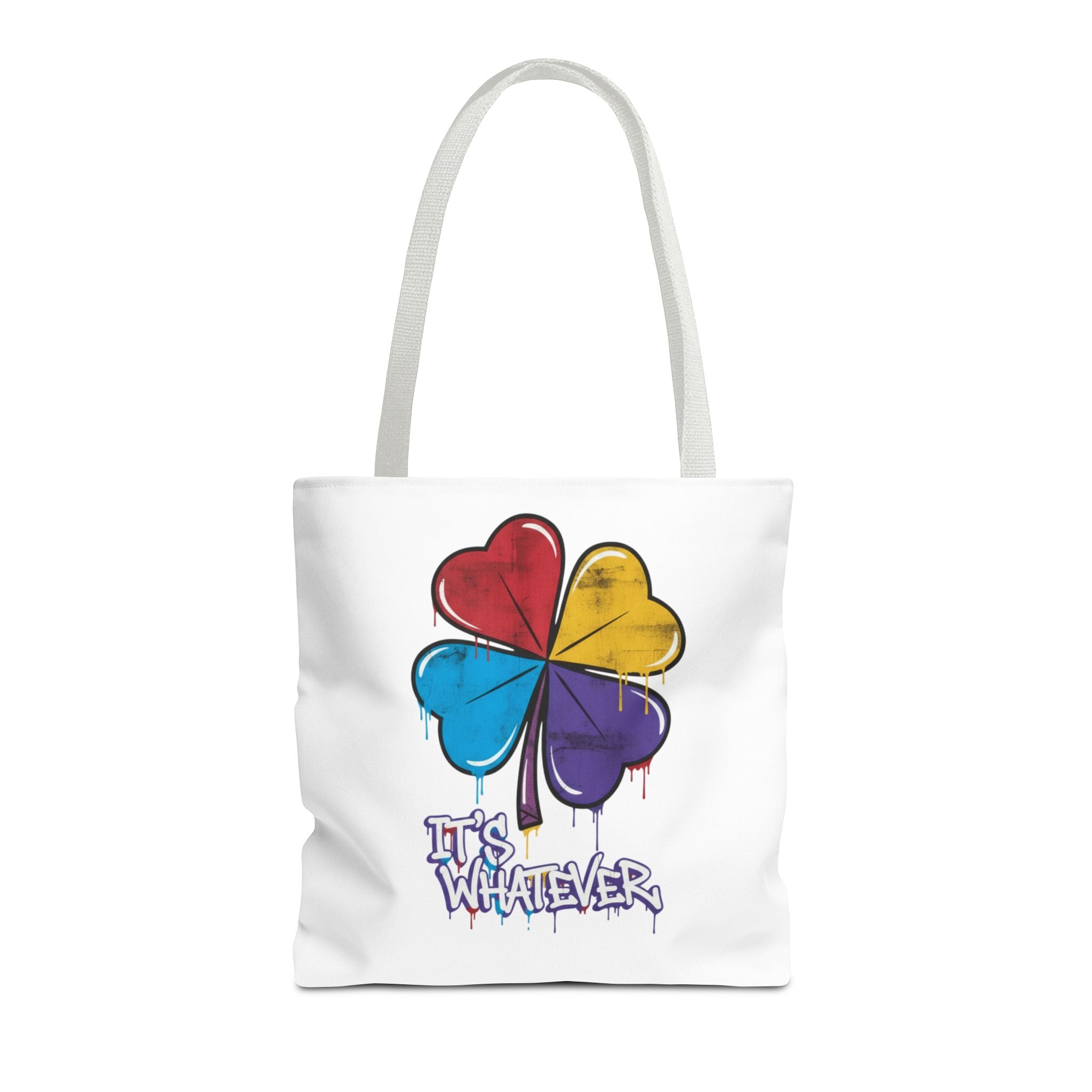 Rainbow Drip Graphic Tote Bag