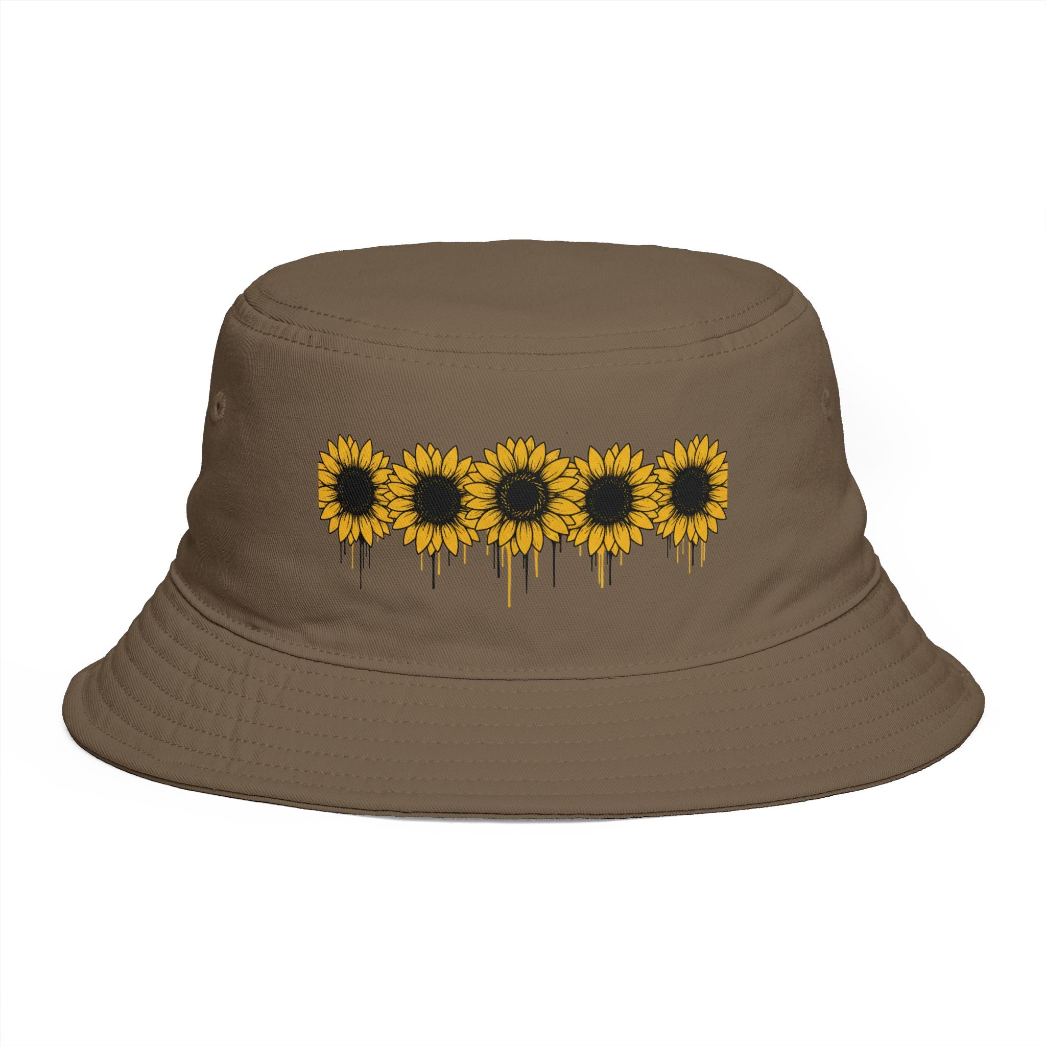 Sunflower Drip Bucket Hat