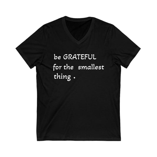 V-Neck Tee - be GRATEFUL