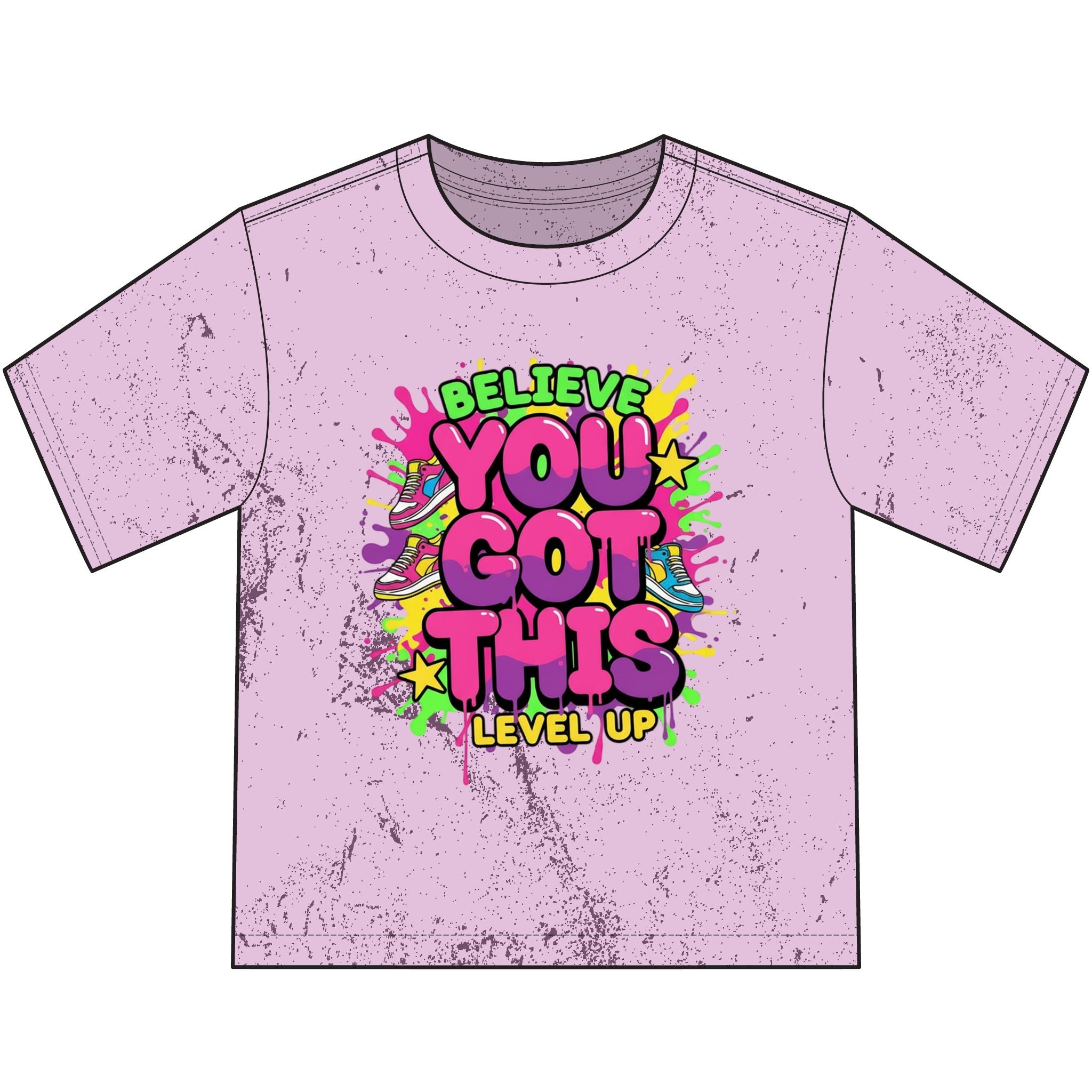 Believe You Got This Youth Tee — Color Blast Motivational Kids T-Shirt