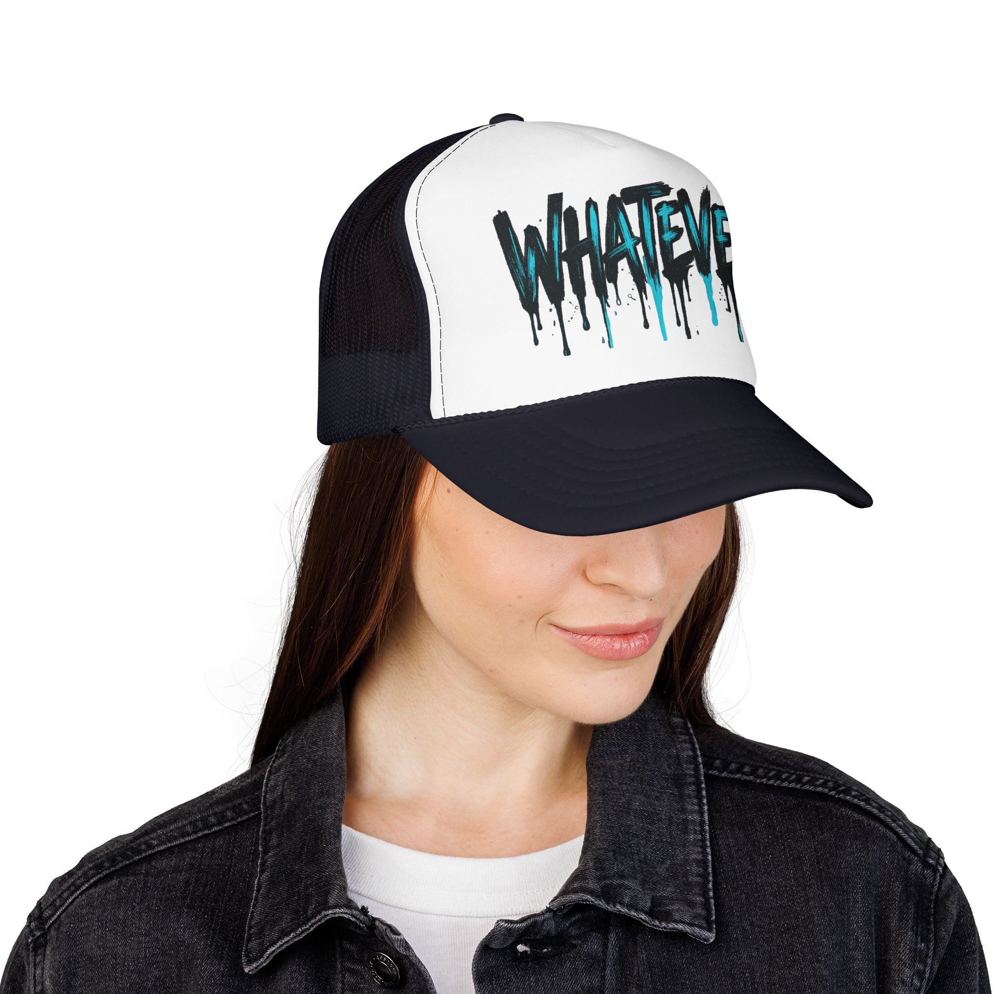 WHATEVER Drip Trucker Hat