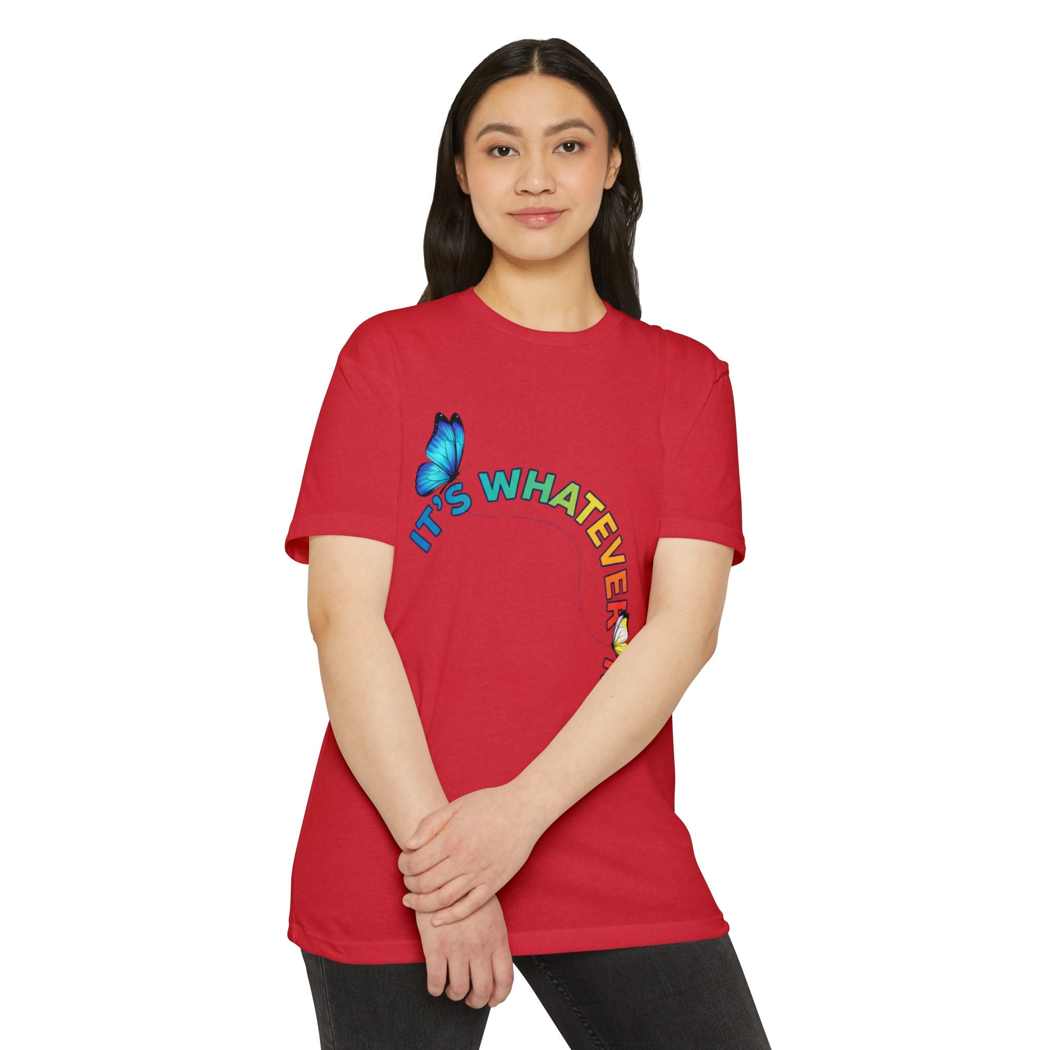 It's Whatever Colorful Butterfly Tee
