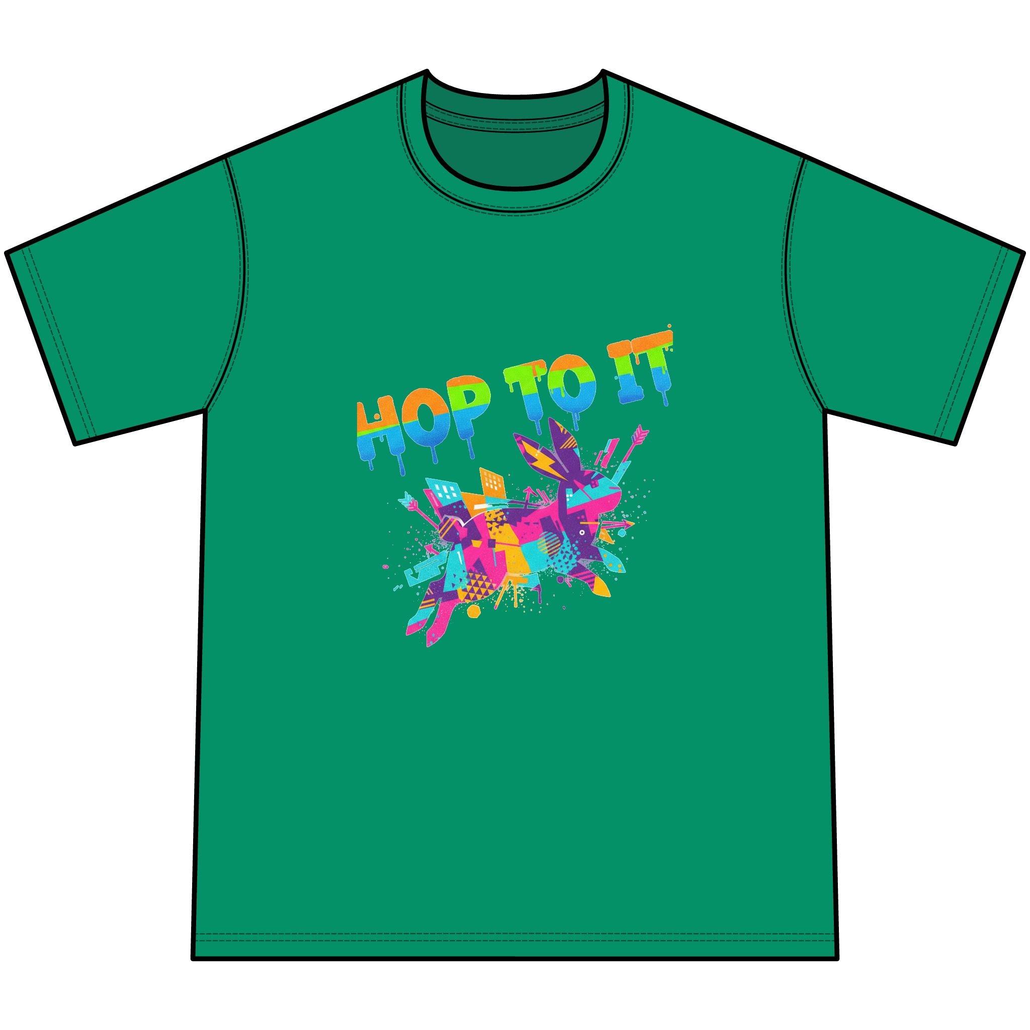 Hop To It Tie-Dye Kids Tee