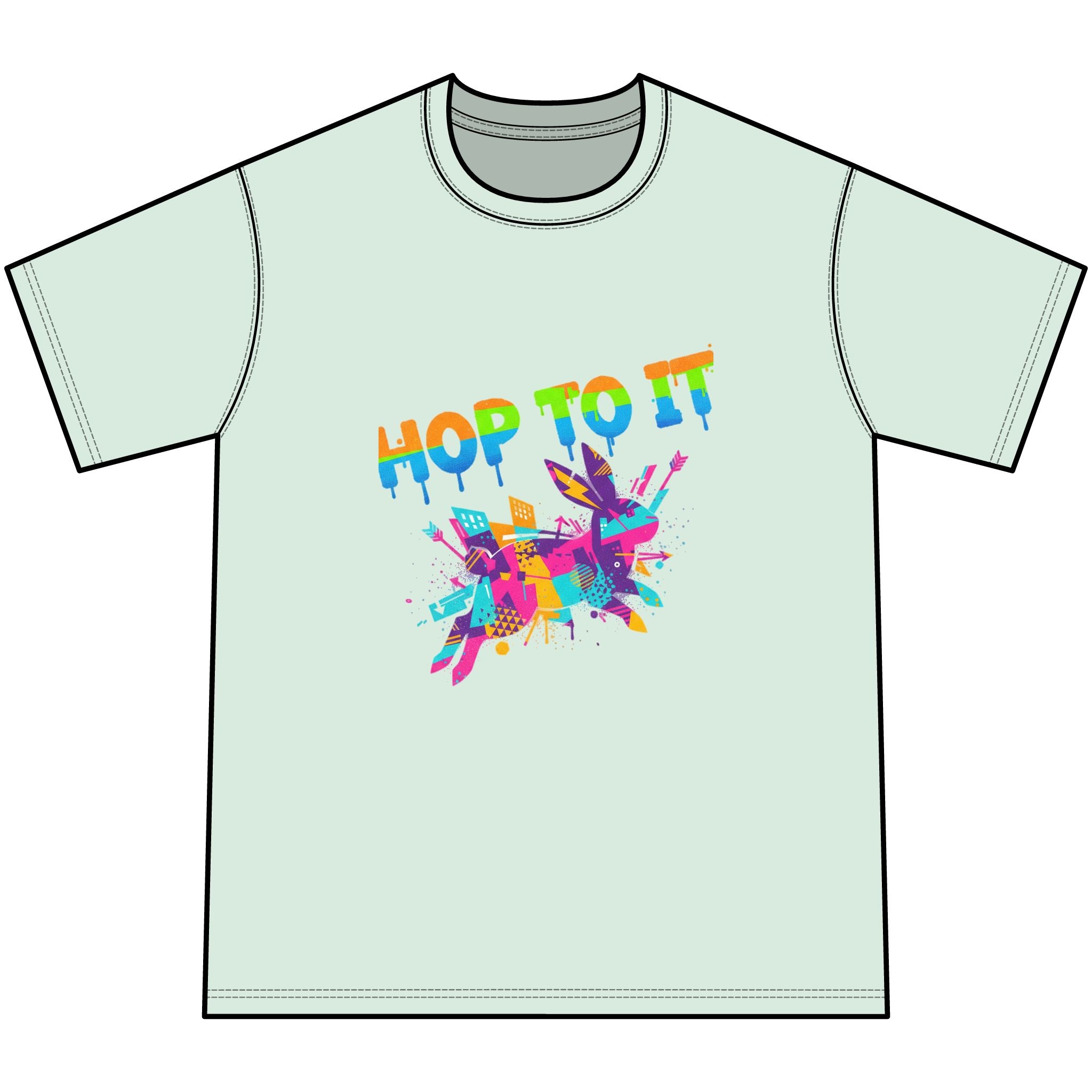 Hop To It Tie-Dye Kids Tee