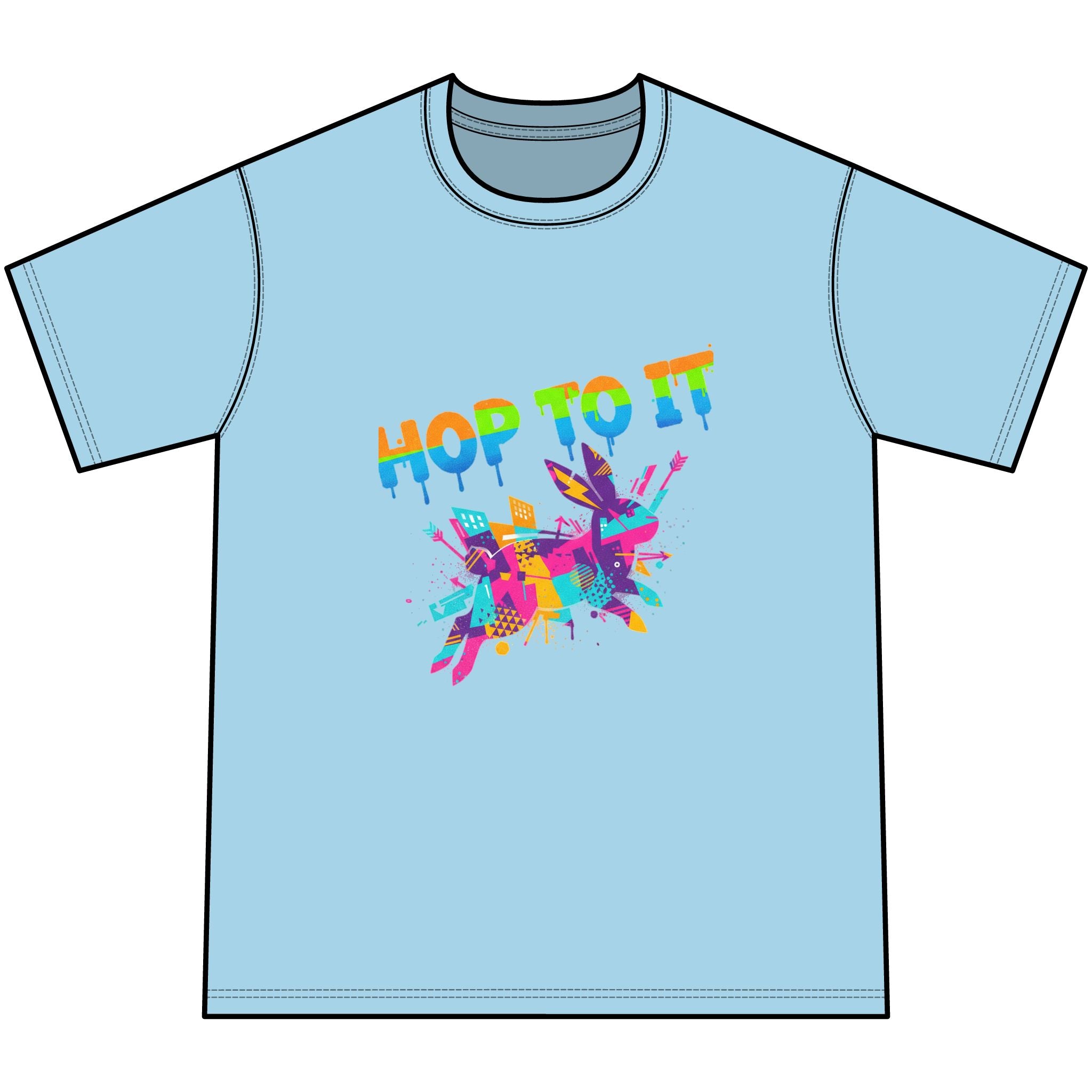 Hop To It Tie-Dye Kids Tee
