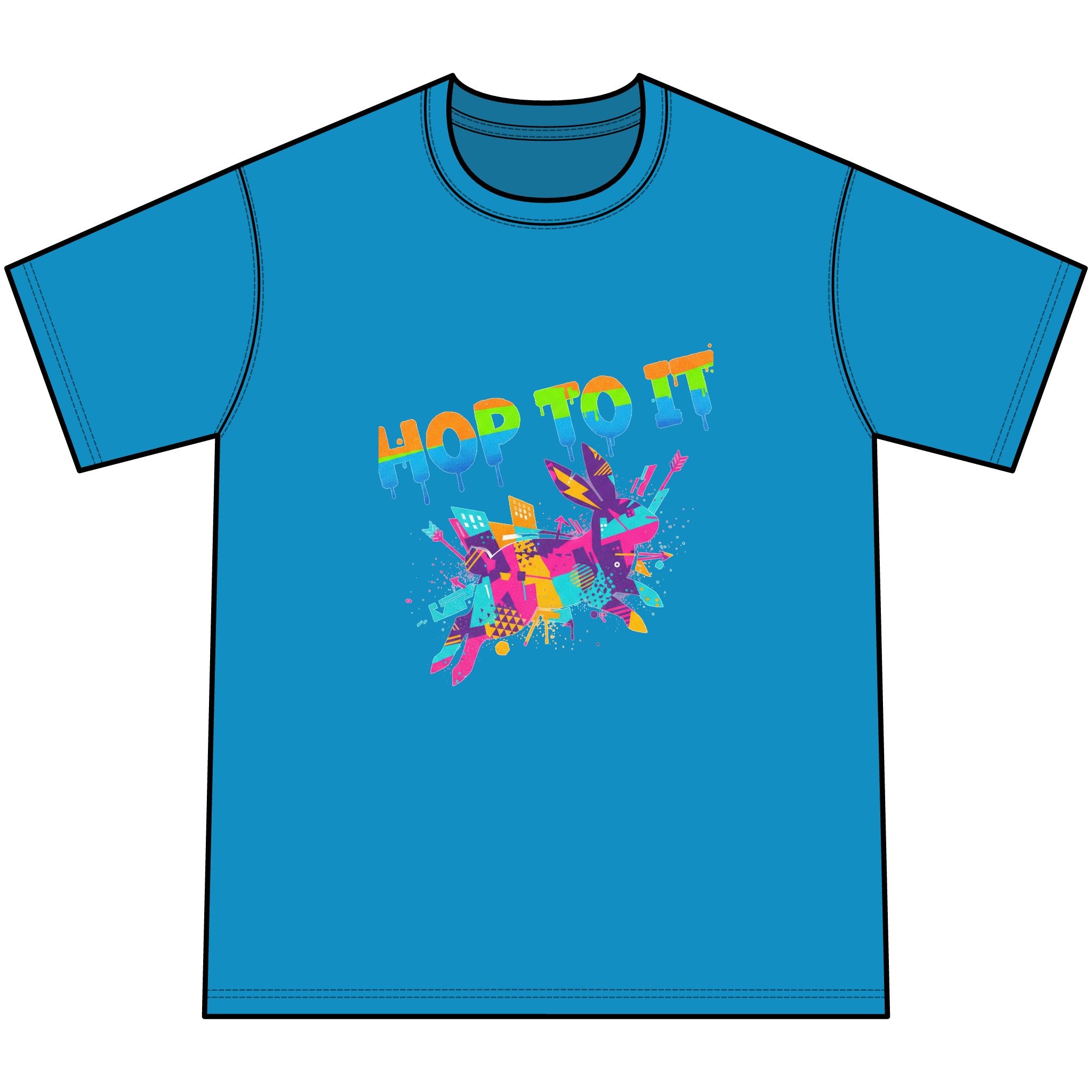 Hop To It Tie-Dye Kids Tee