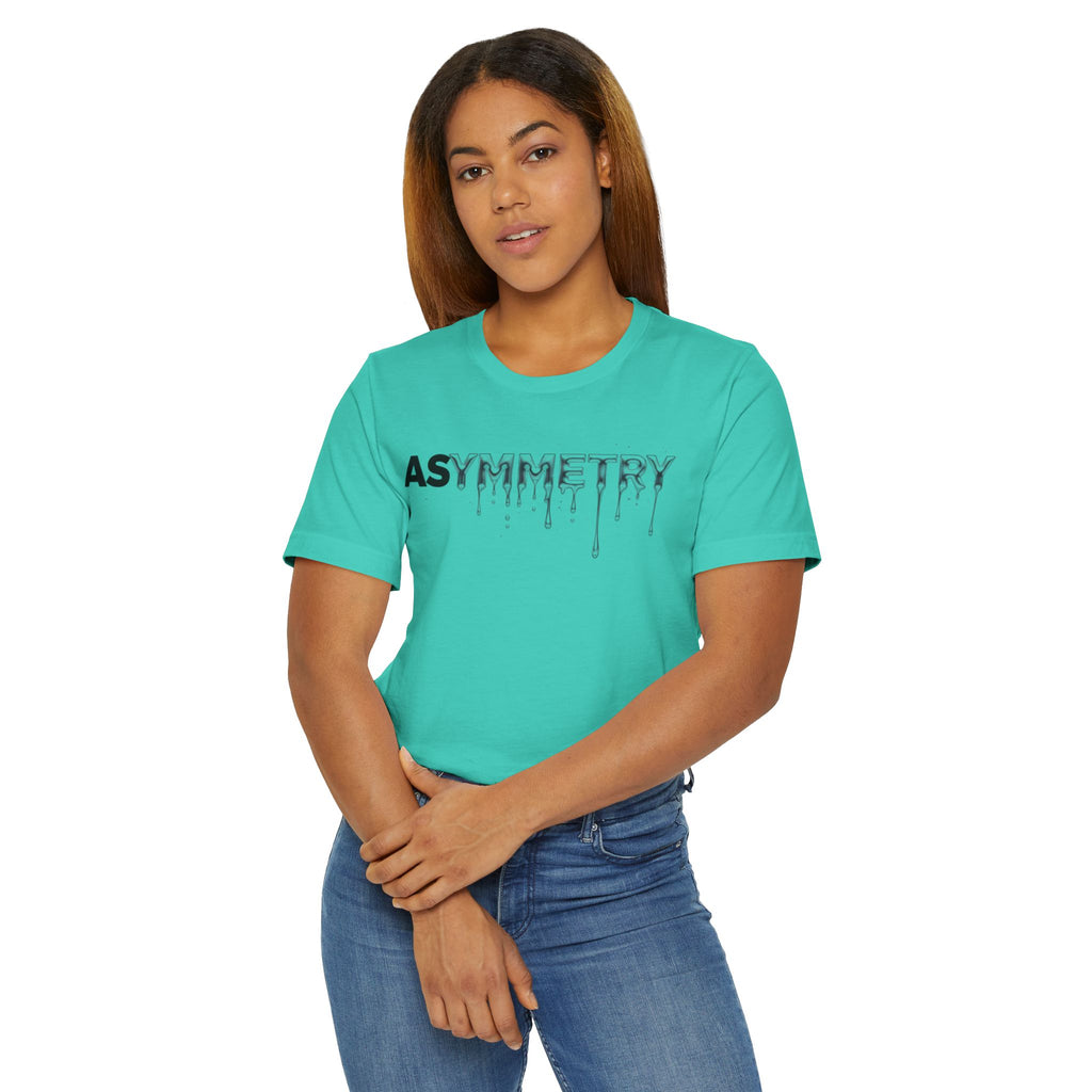 Asymmetry Drip Graphic T-Shirt