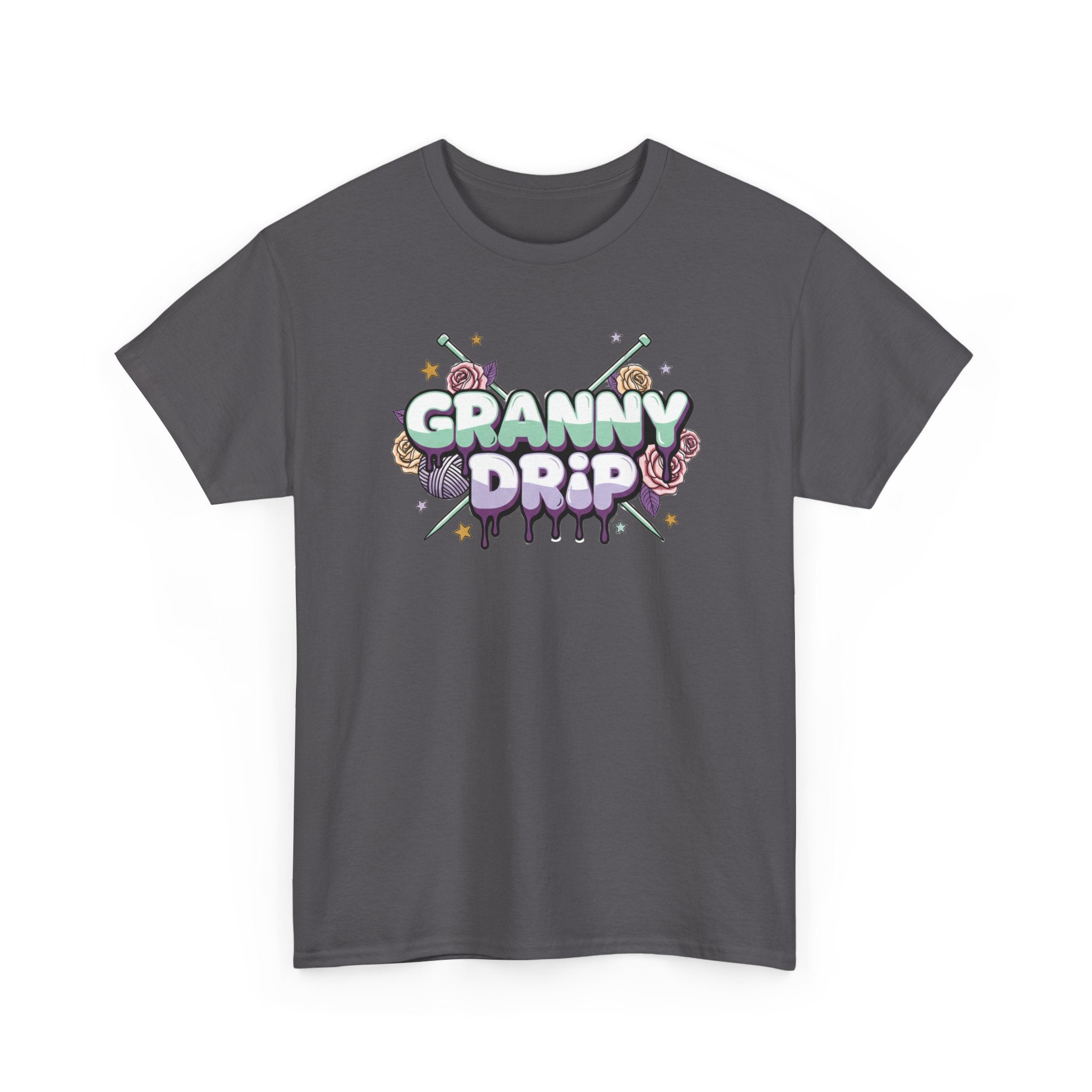 Granny Drip Graphic Tee — Retro Candy Pop Logo T-Shirt