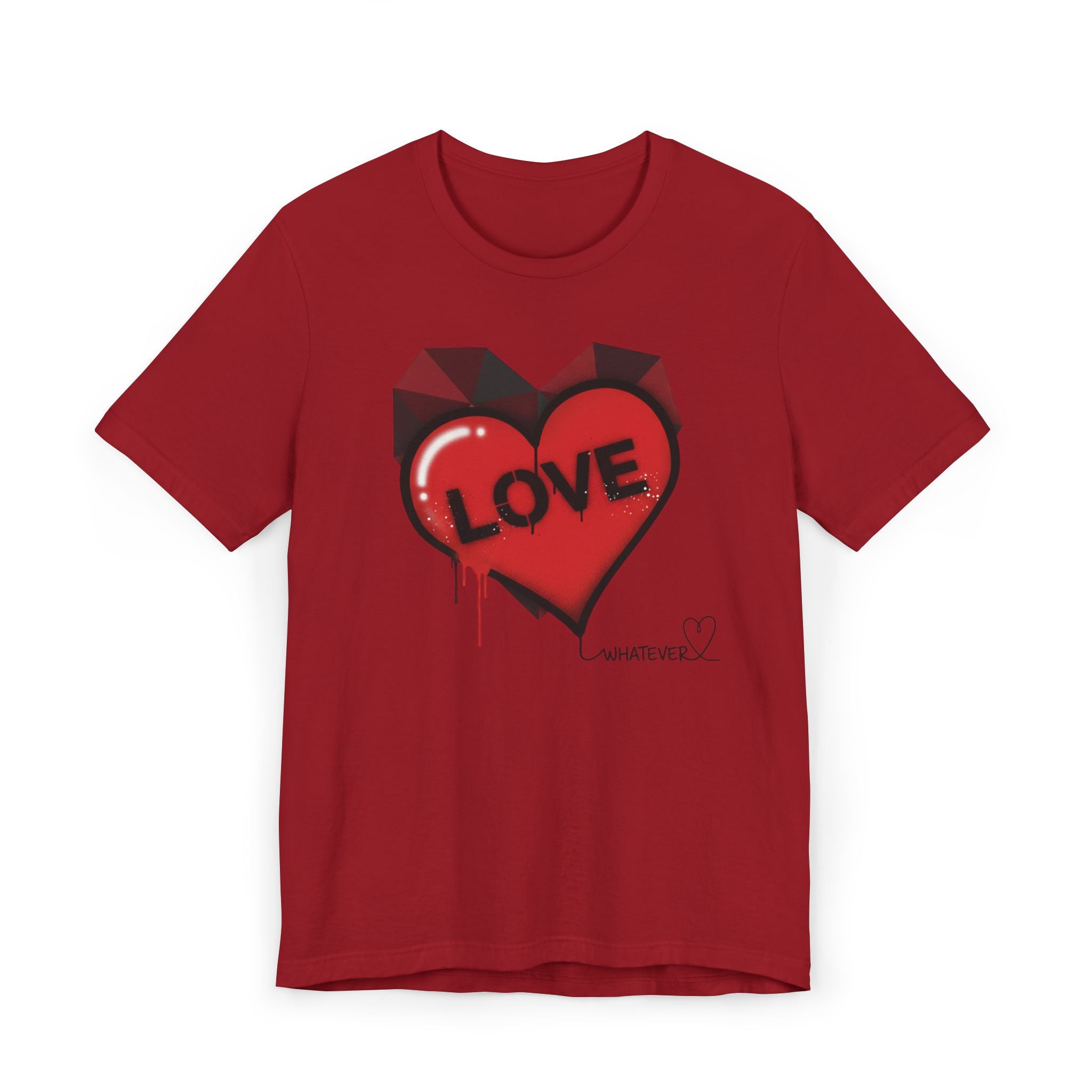 Love Graffiti Heart T-Shirt — 'LOVE' Dripping Street Art Tee
