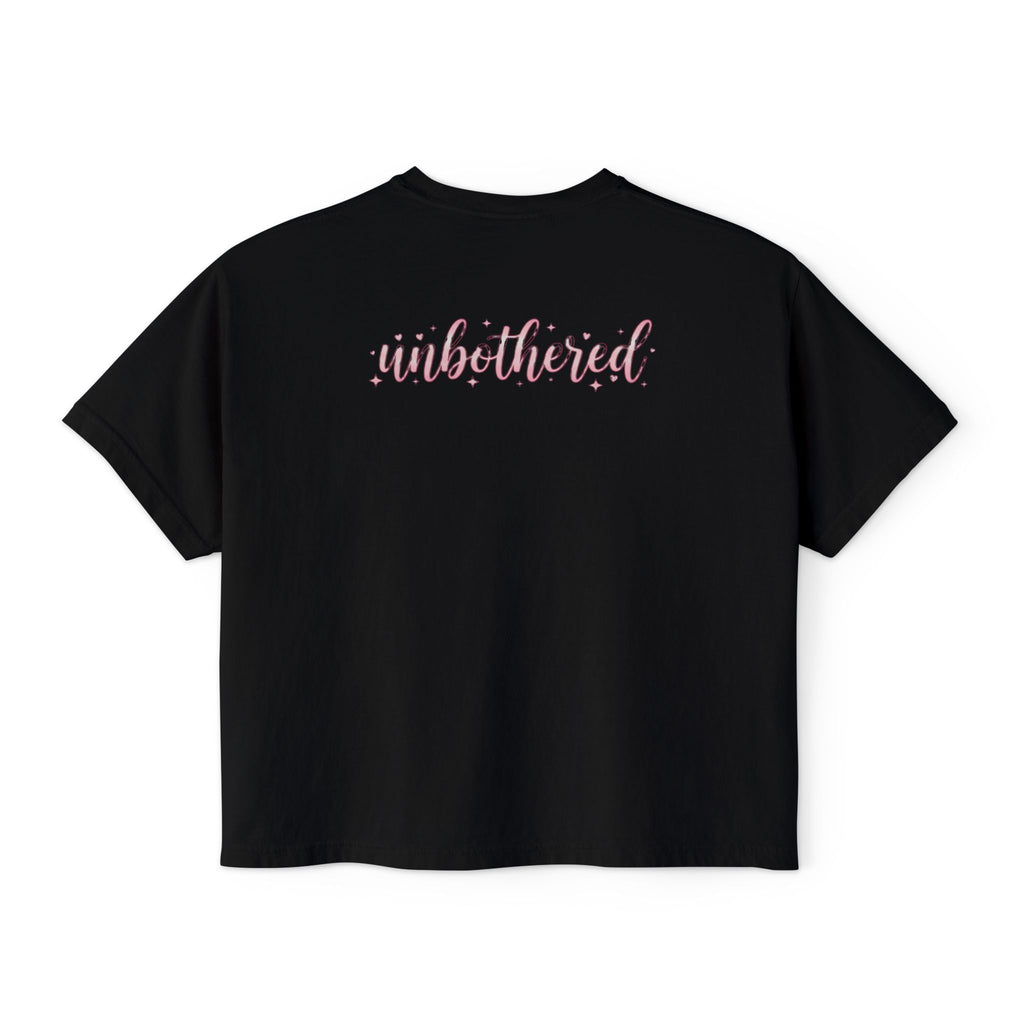 That Girl Unbothered Boxy Crop Tee