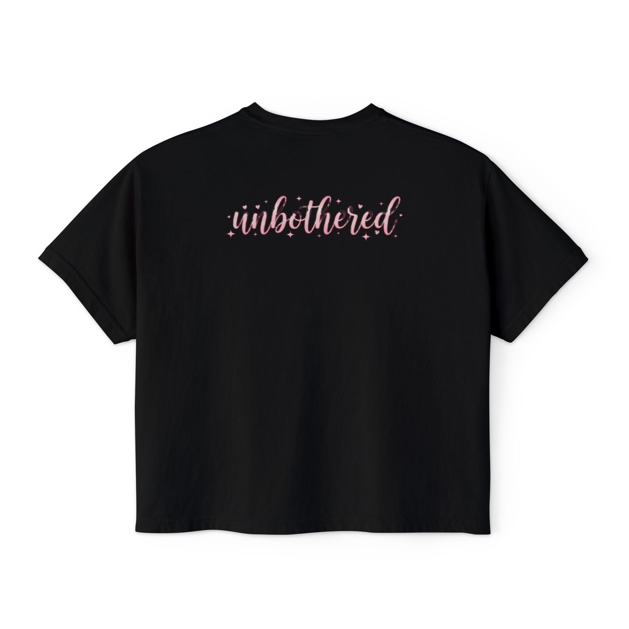 That Girl Unbothered Boxy Crop Tee