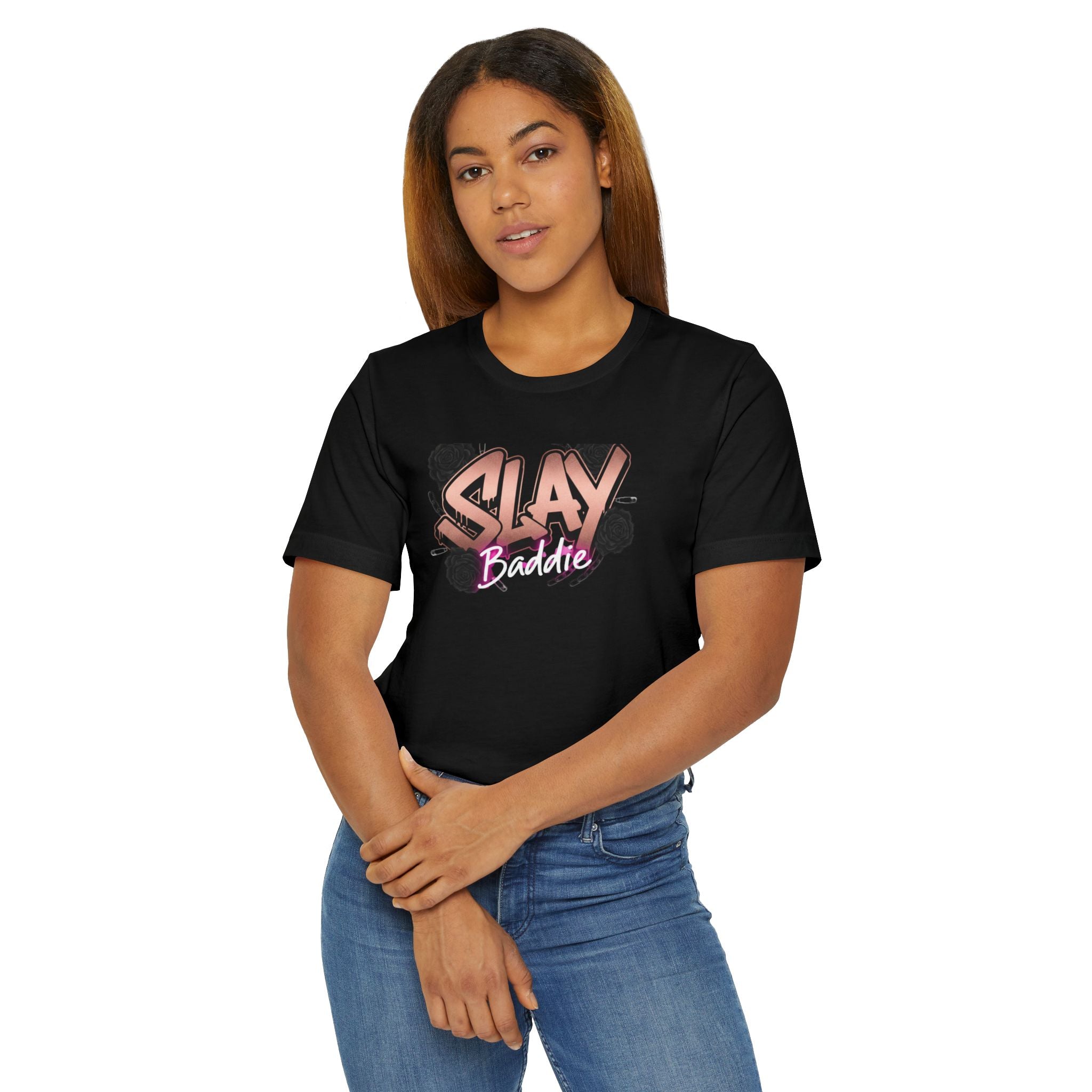 Slay Baddie T-Shirt — Graphic Feminine Streetwear Tee