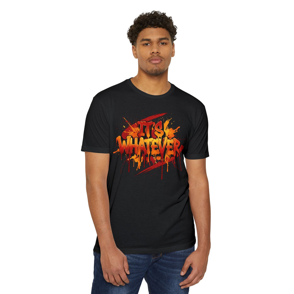 Neon Graffiti Paint Drip Tee — Streetwear Graphic T-Shirt