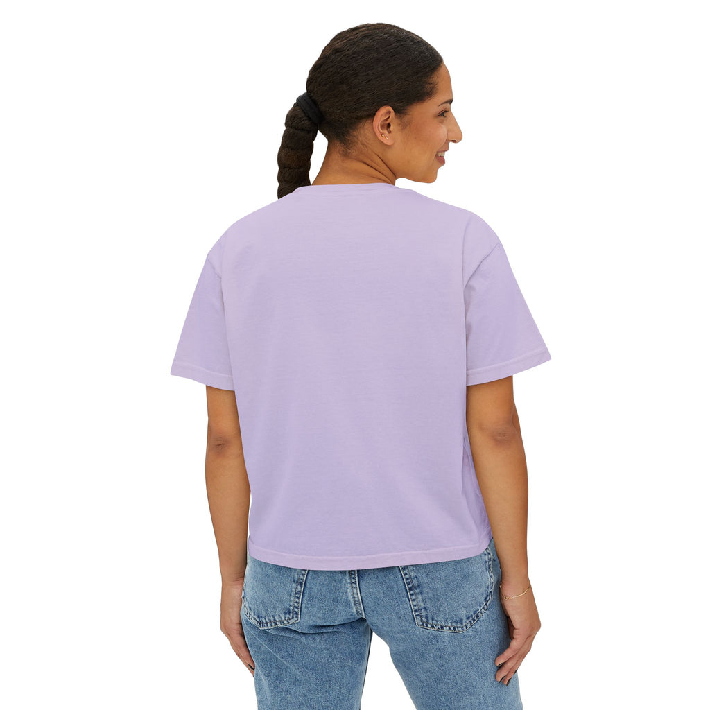 Girl Block His Number Boxy Tee - Funny Feminist Graphic Shirt