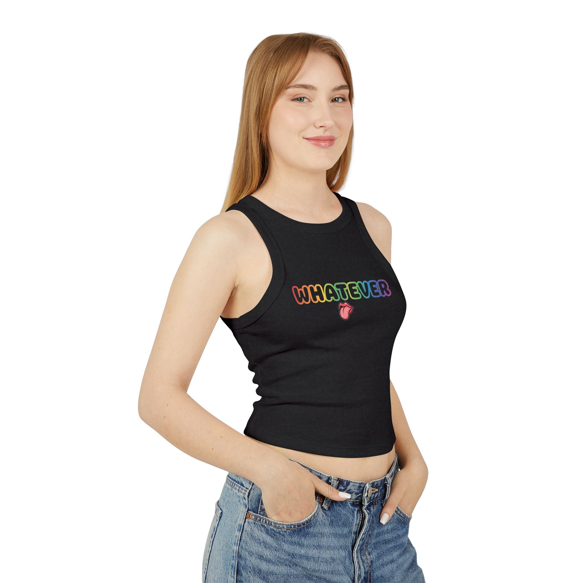 Women's Micro Rib Racer Tank