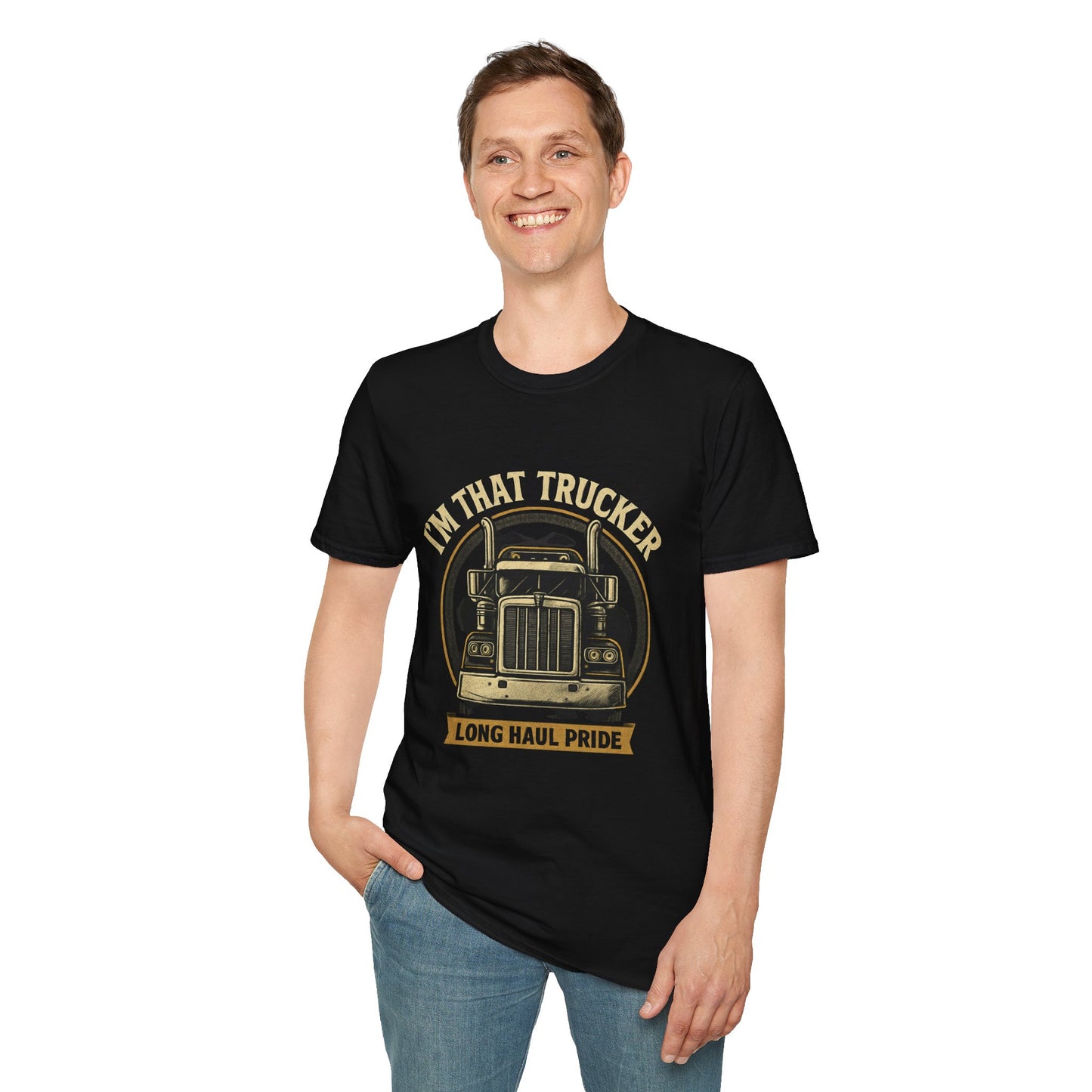 Long Haul Trucker Pride T-Shirt - Unisex Softstyle Tee