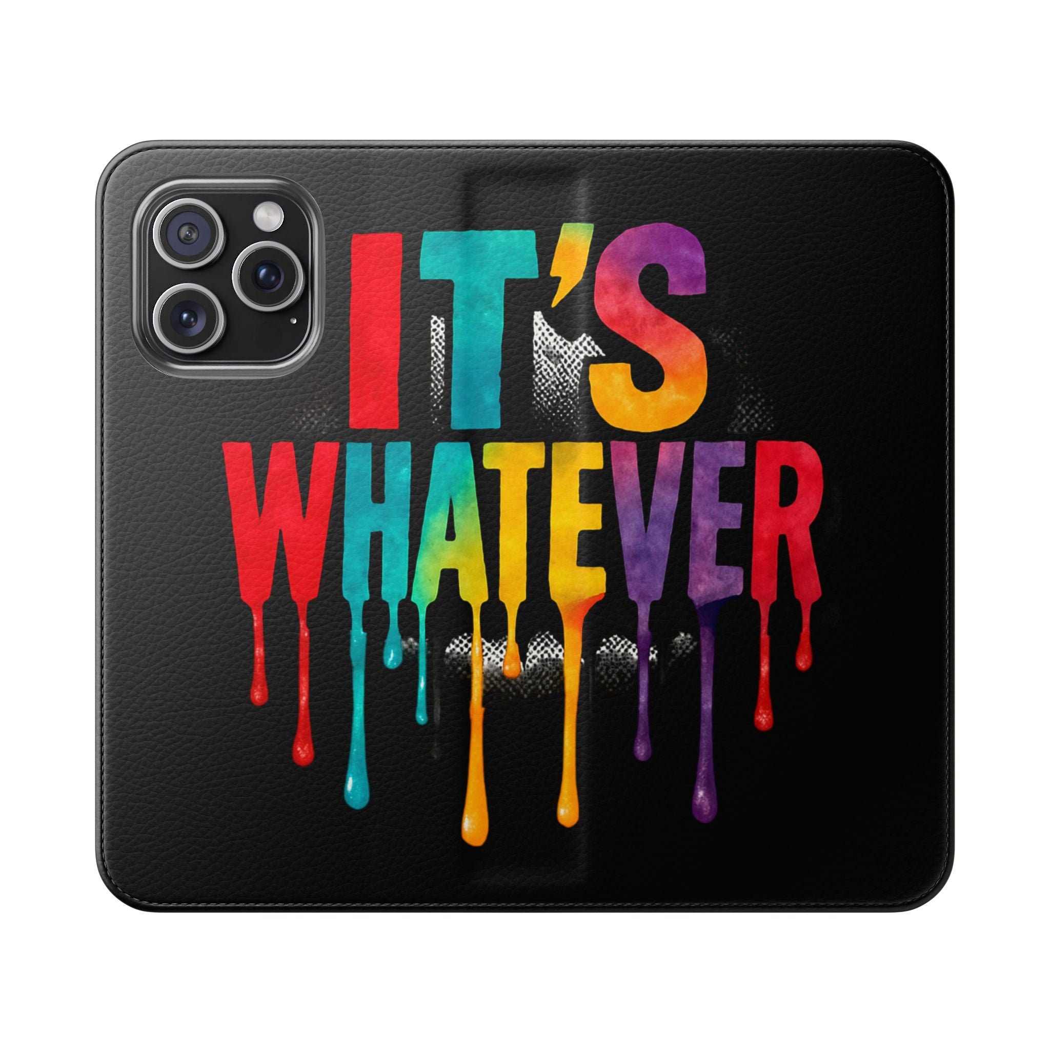 Rainbow Drip Flip Case