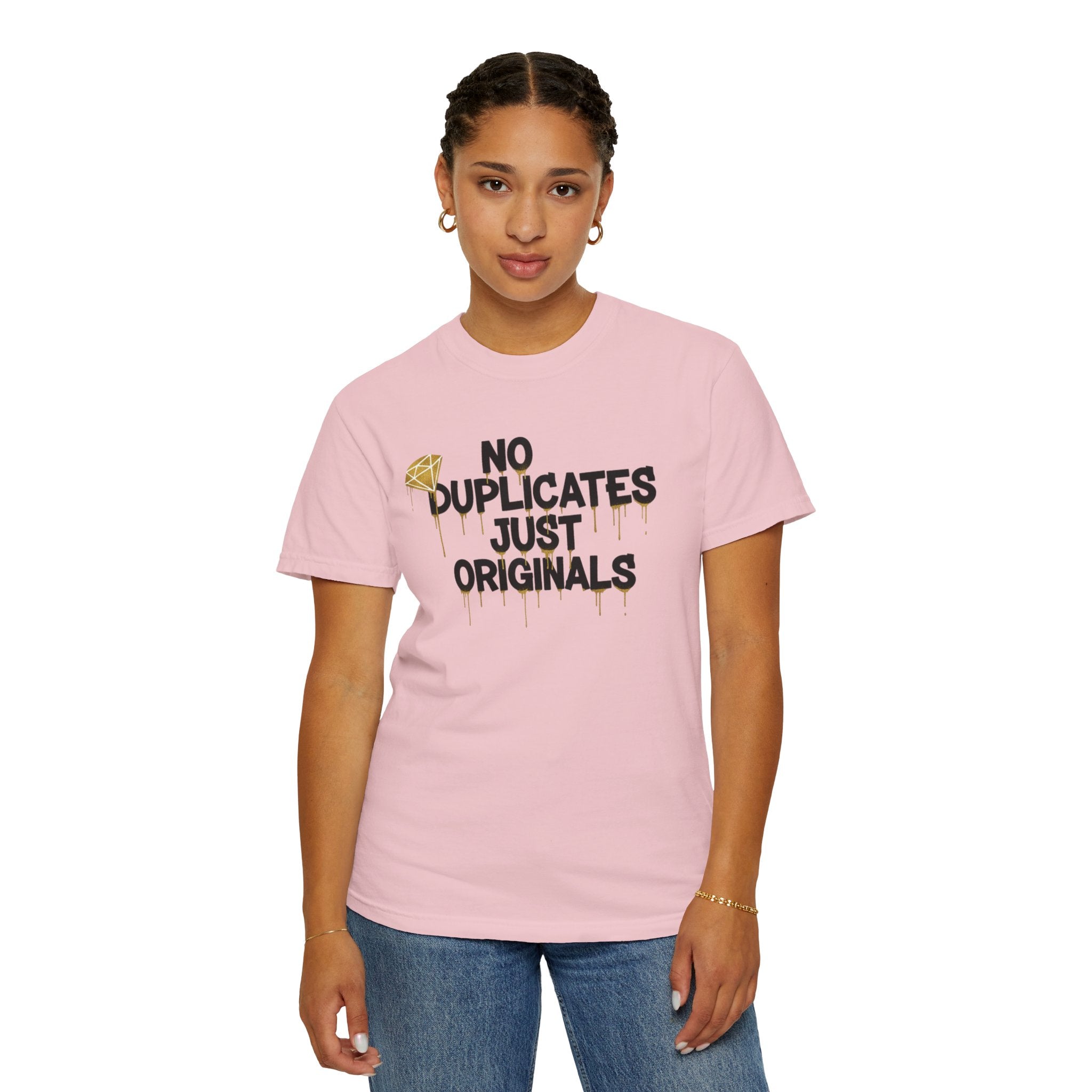 No Duplicates Just Originals T-Shirt — Bold Streetwear Graphic Tee