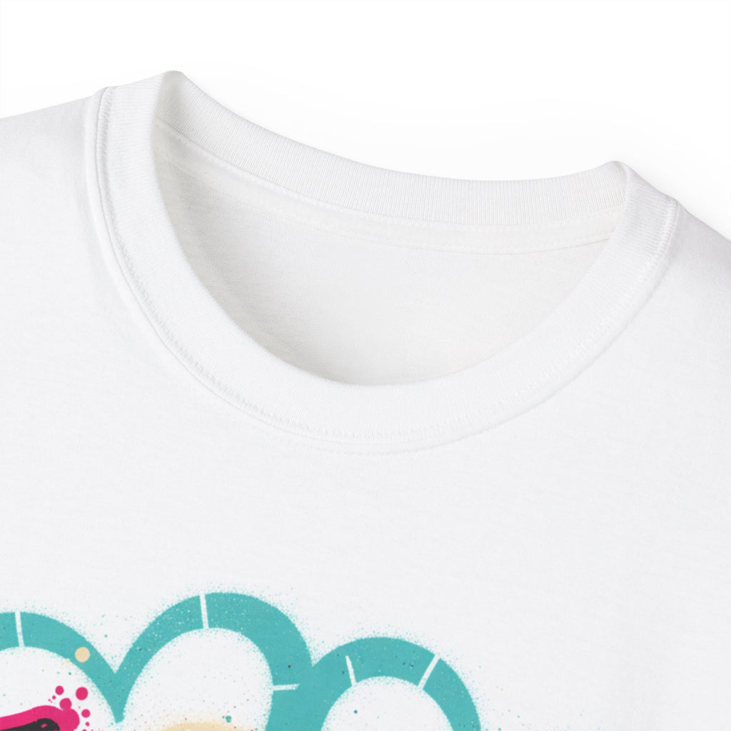 Tagged With Love Graffiti T‑Shirt — Urban Streetwear Tee with Pink Drip Script