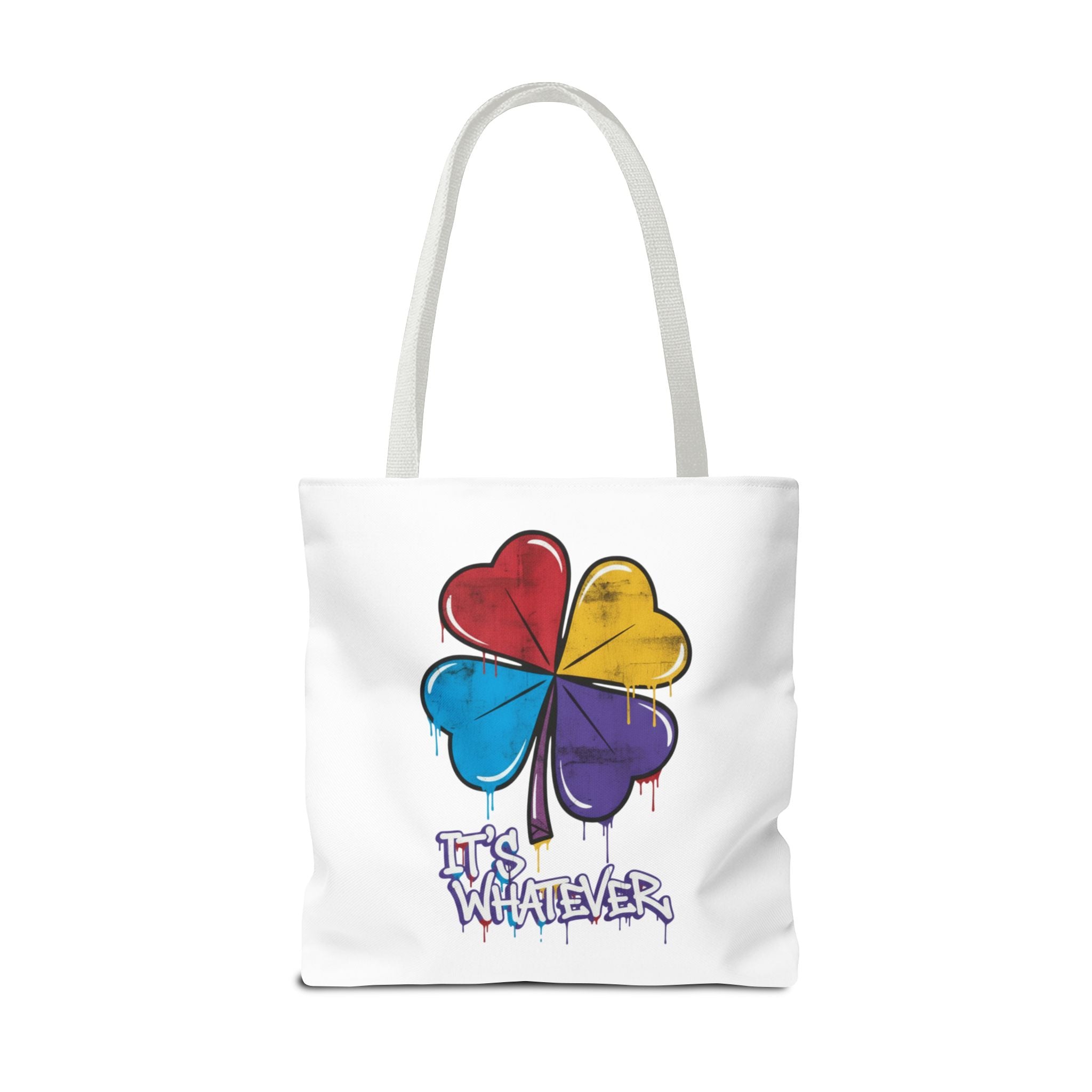Rainbow Drip Graphic Tote Bag