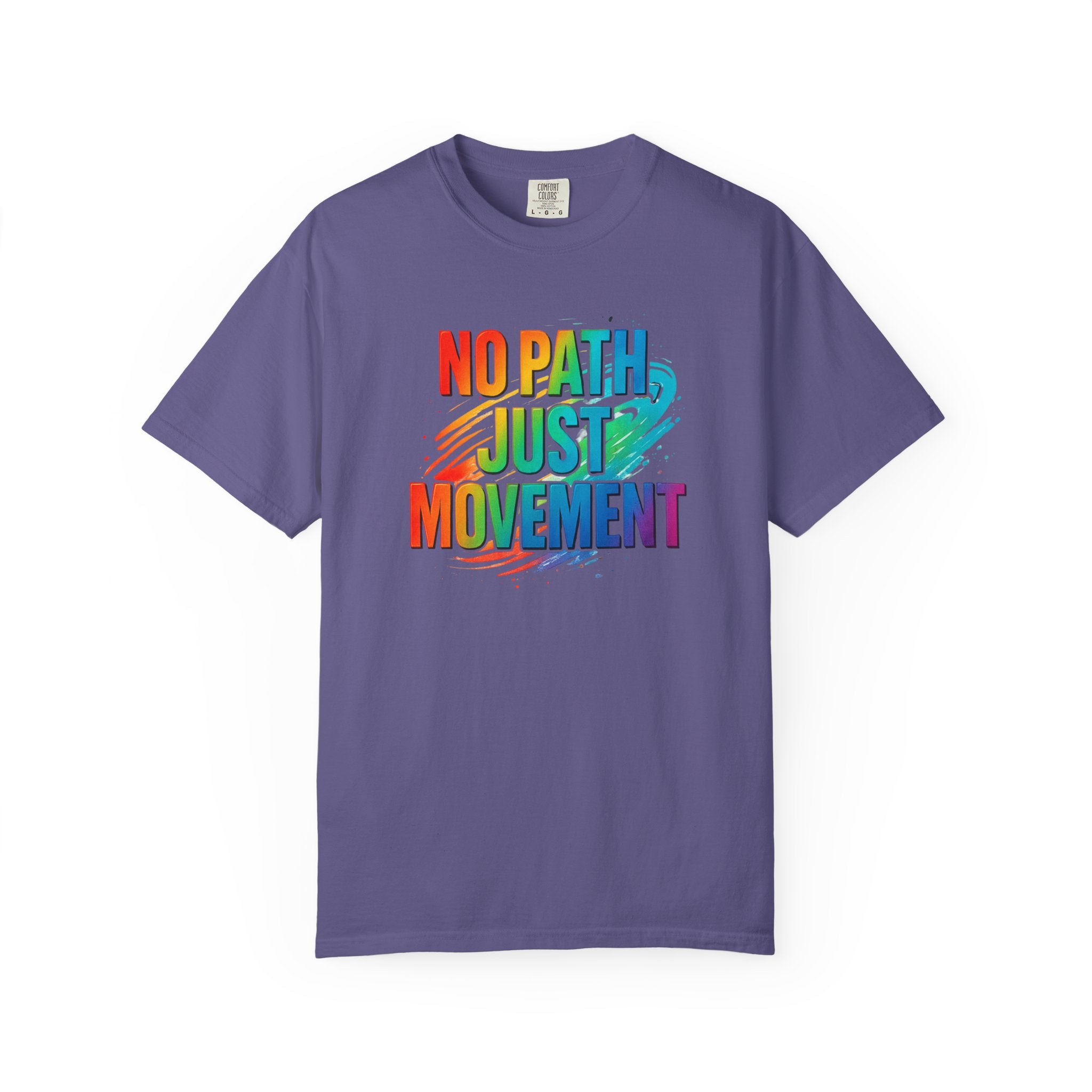 No Path Just Movement Rainbow Graphic T-Shirt