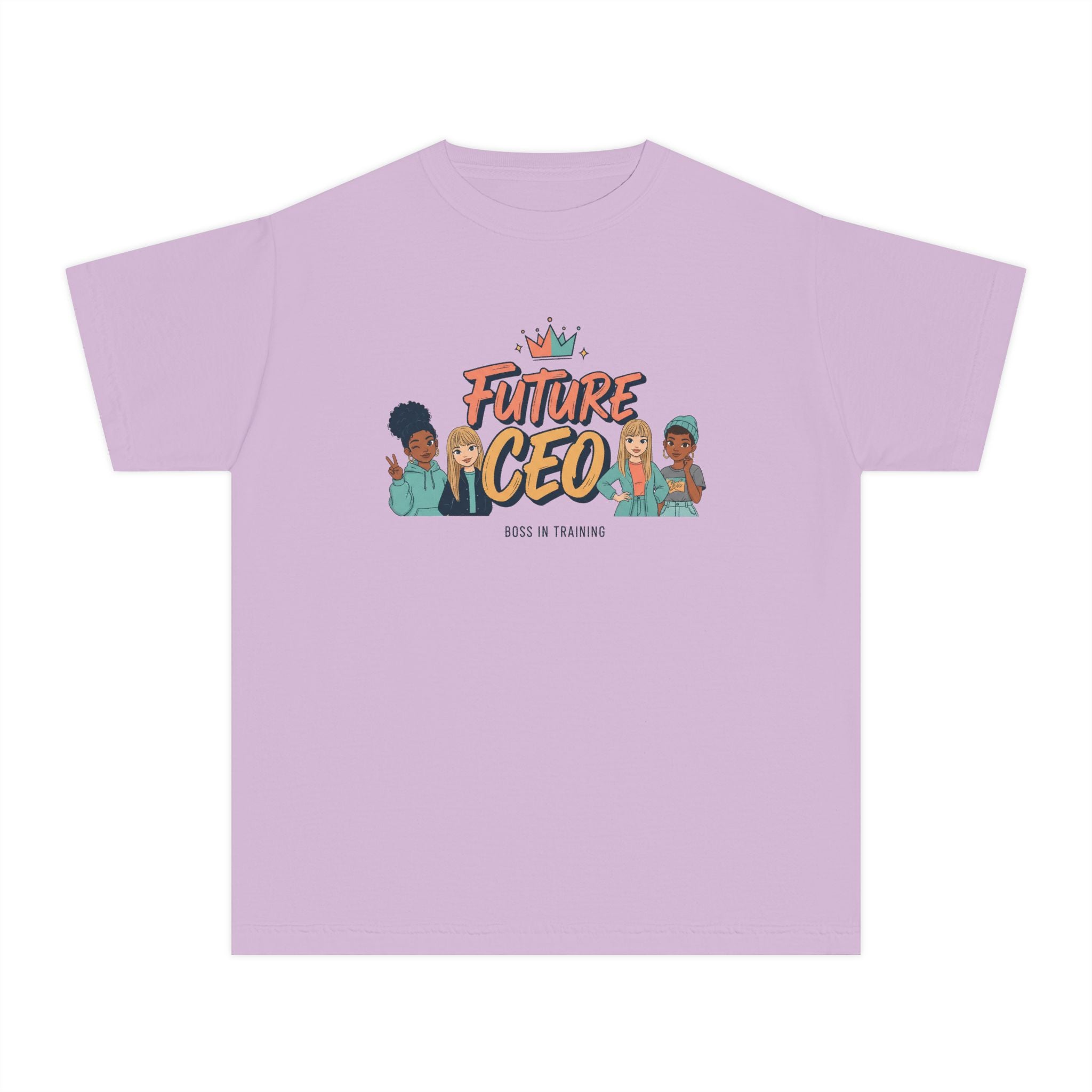 Youth Tee – “Future CEO” Kids Shirt with Diverse Leaders Graphic