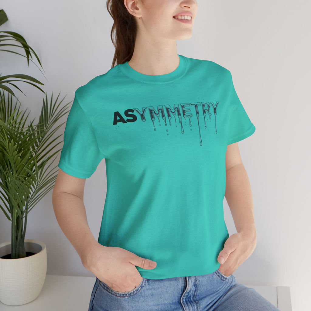 Asymmetry Drip Graphic T-Shirt