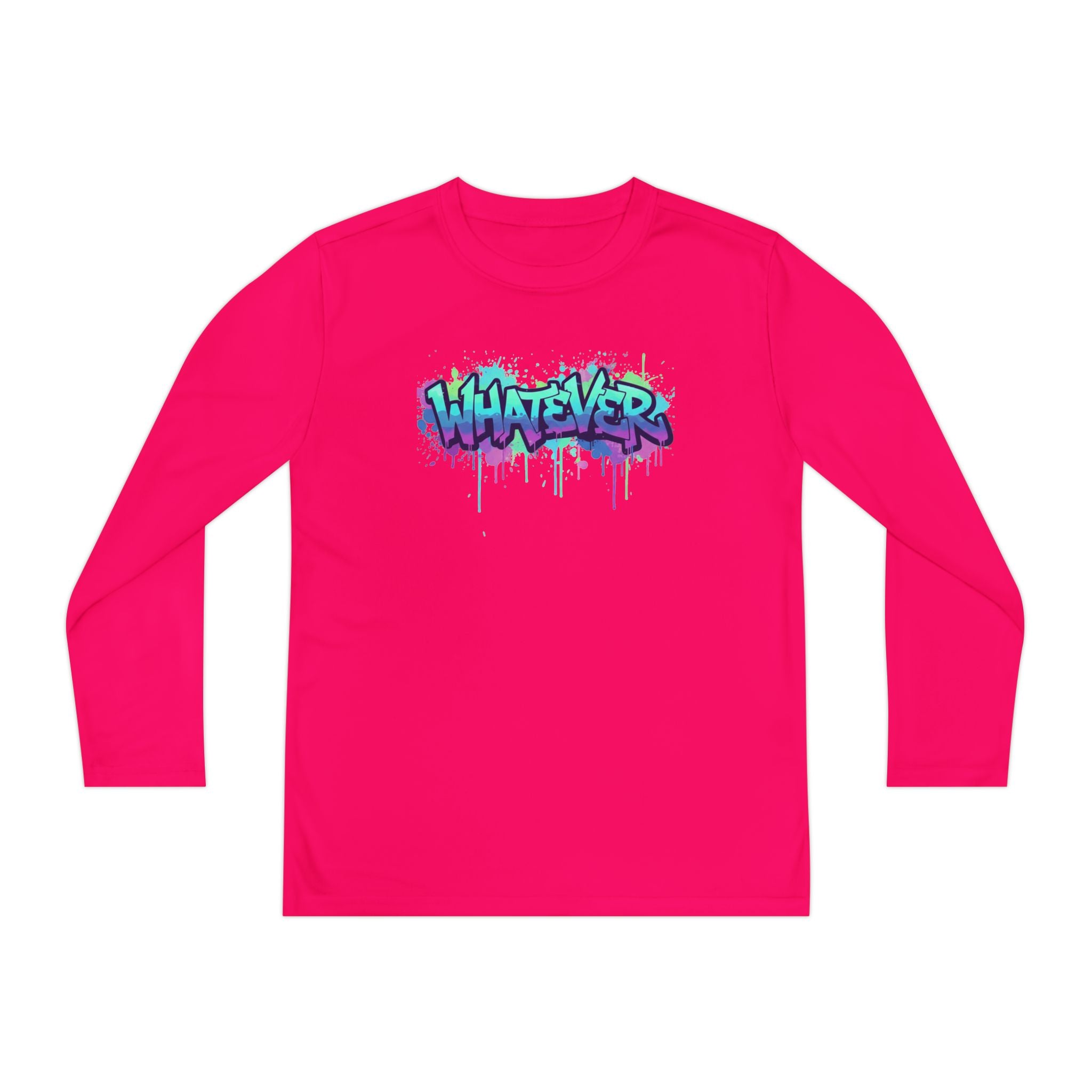 Youth Long Sleeve Tee — 'Whatever' Graffiti Streetwear