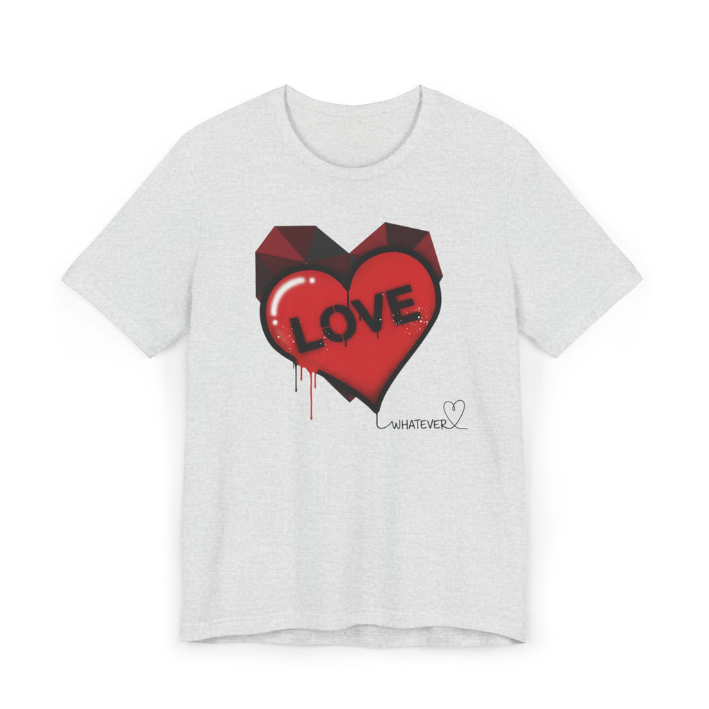 Love Graffiti Heart T-Shirt — 'LOVE' Dripping Street Art Tee