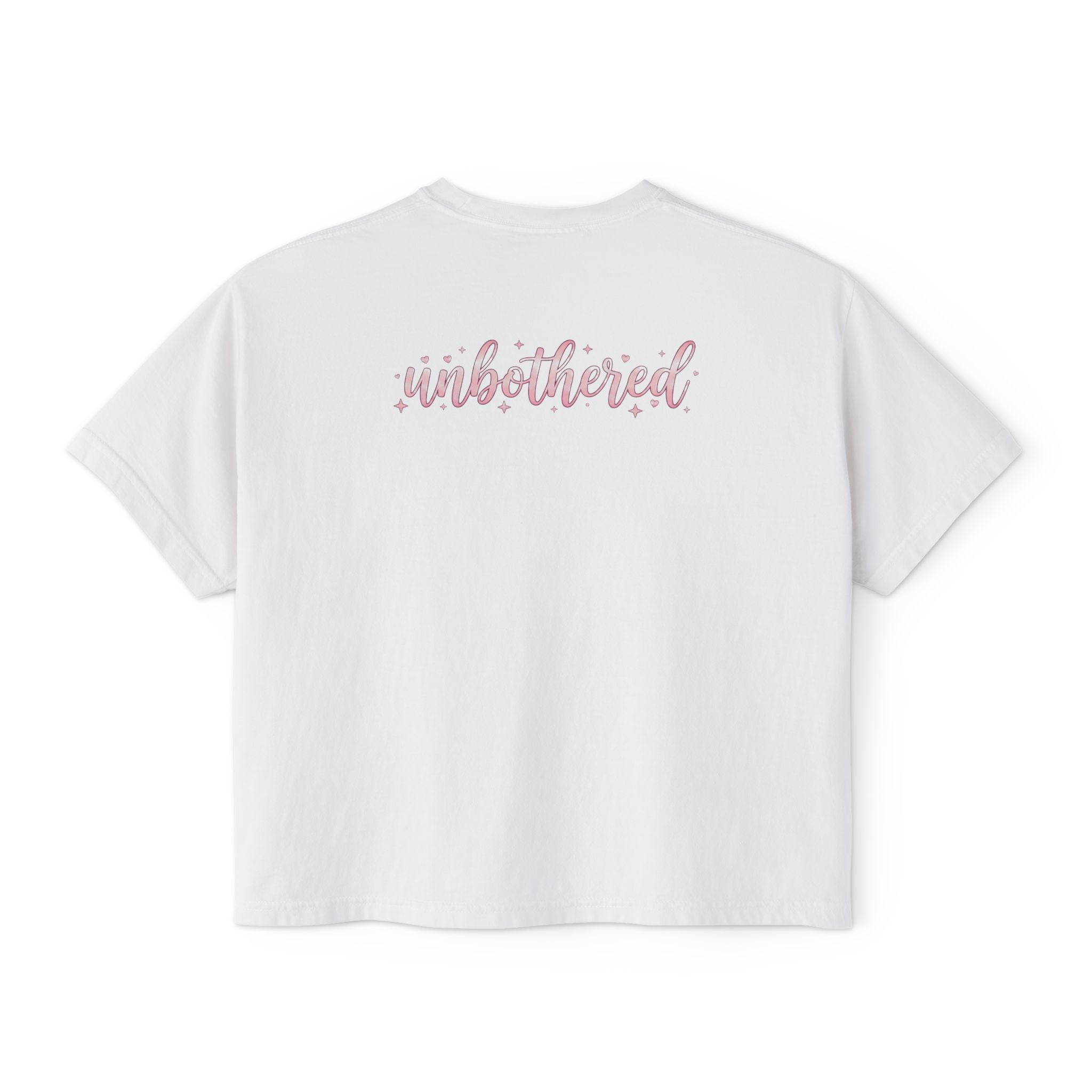That Girl Unbothered Boxy Crop Tee