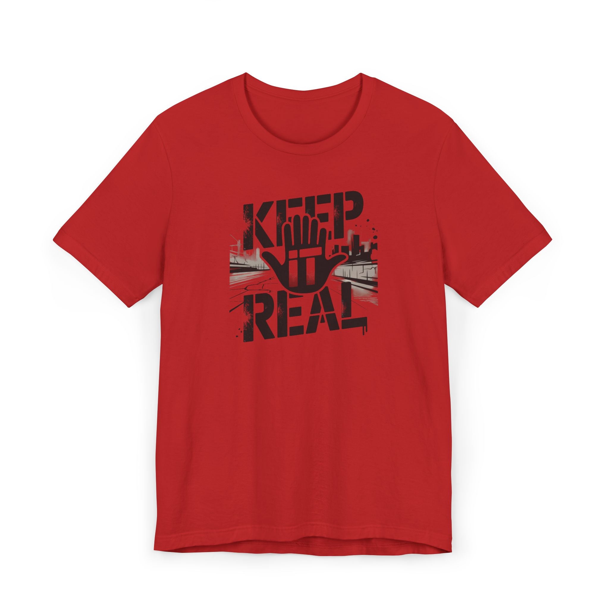 Keep It Real T‑Shirt – Urban Hand Graphic Tee
