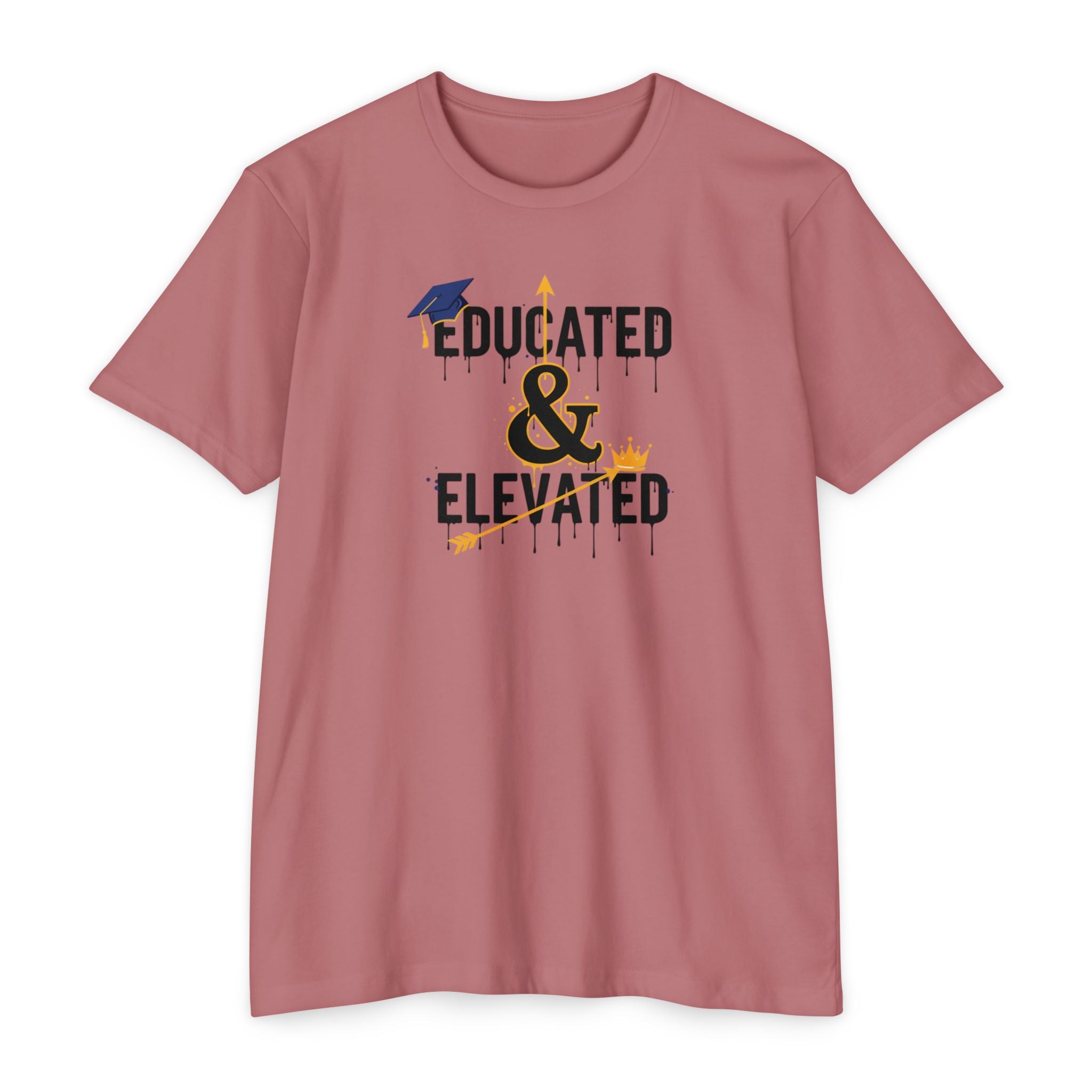 Educated & Elevated Graduation T-Shirt — Achievement Graphic Tee