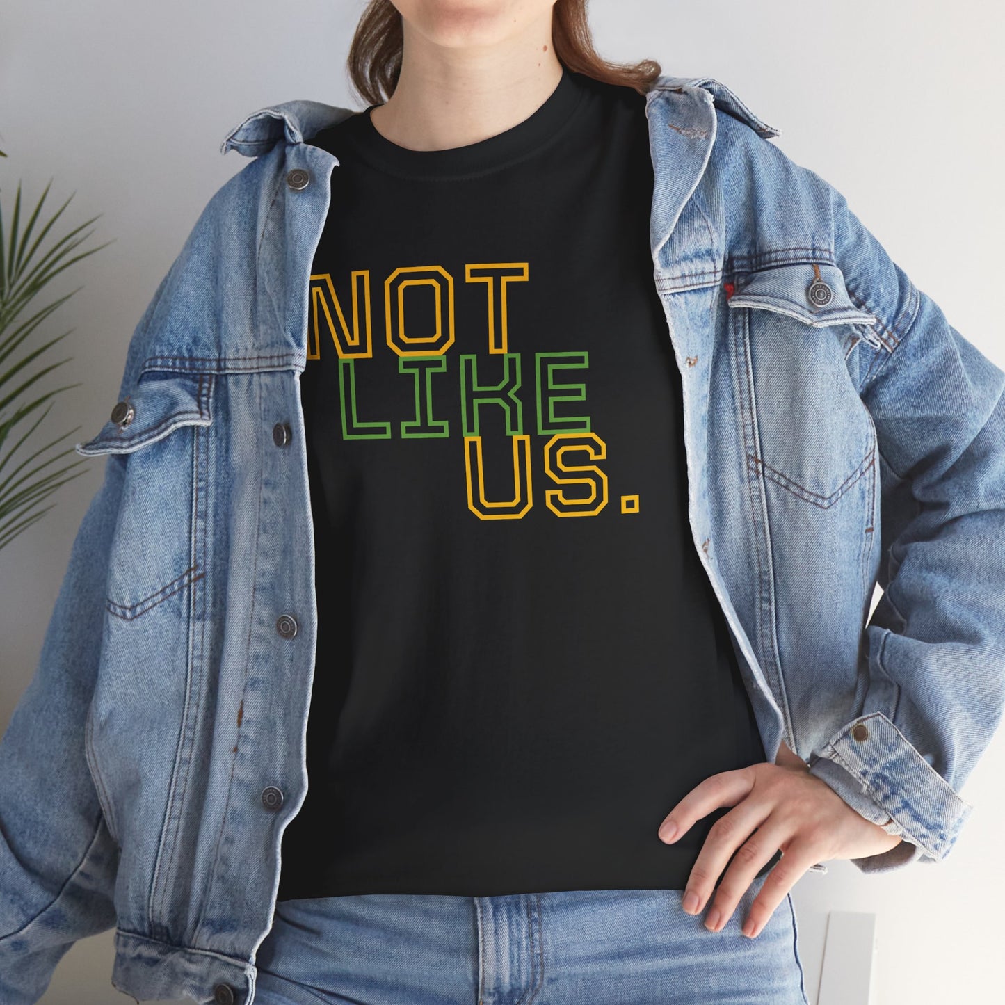 Unisex Heavy Cotton Tee - "NOT LIKE US" Statement Tee