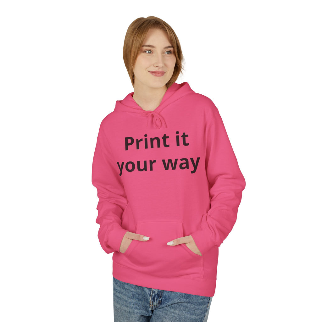 Customizable Midweight Hoodie