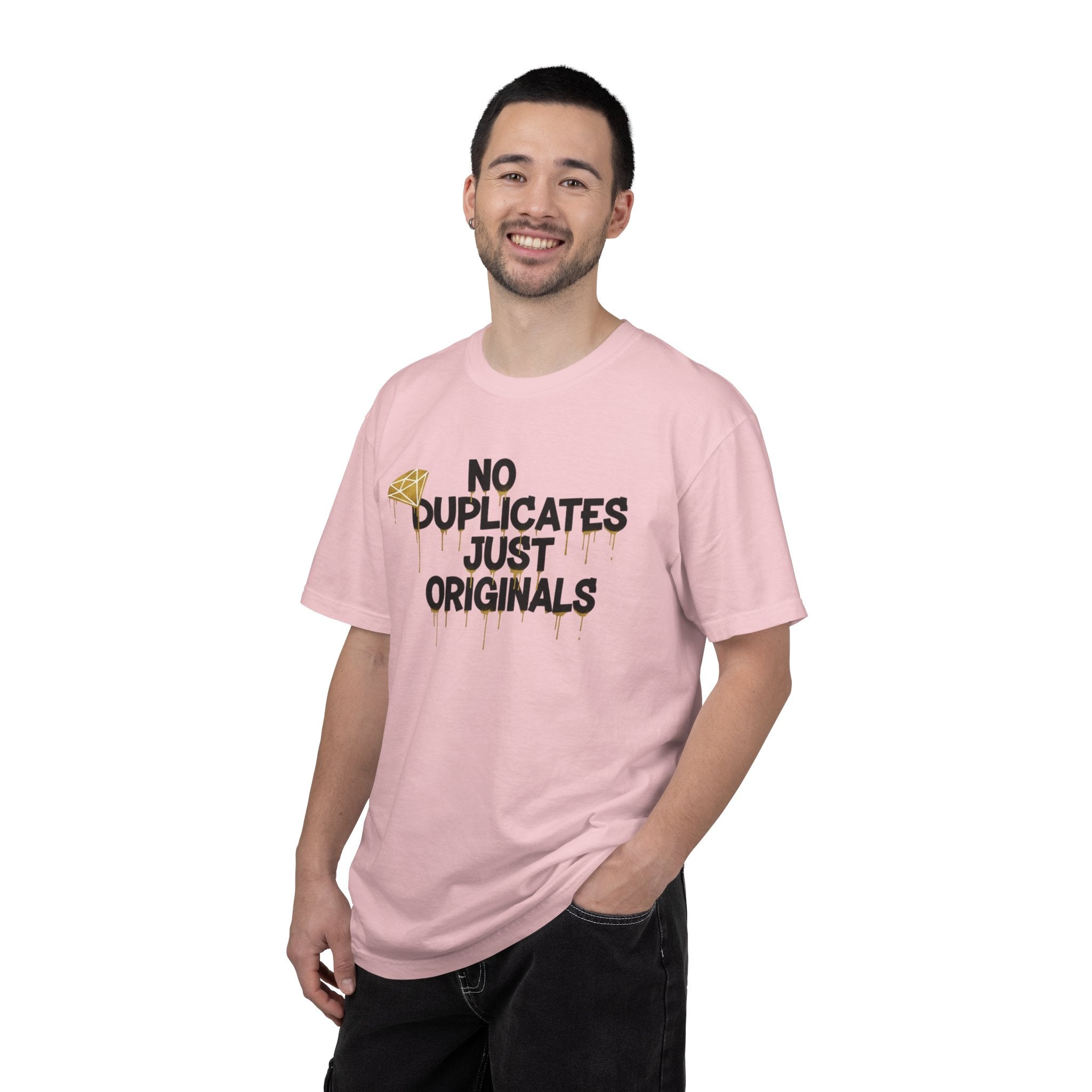No Duplicates Just Originals T-Shirt — Bold Streetwear Graphic Tee