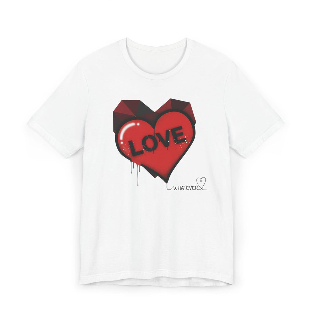 Love Graffiti Heart T-Shirt — 'LOVE' Dripping Street Art Tee