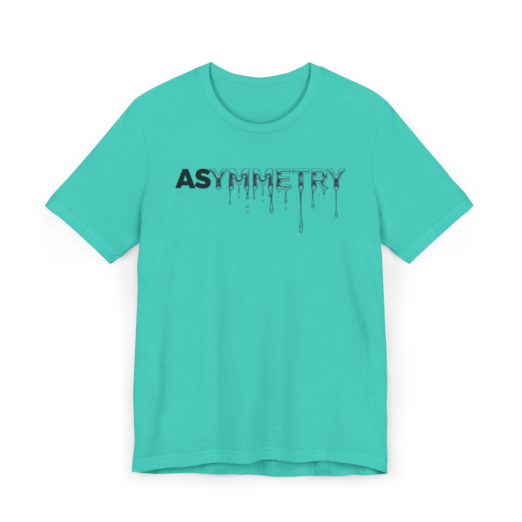Asymmetry Drip Graphic T-Shirt